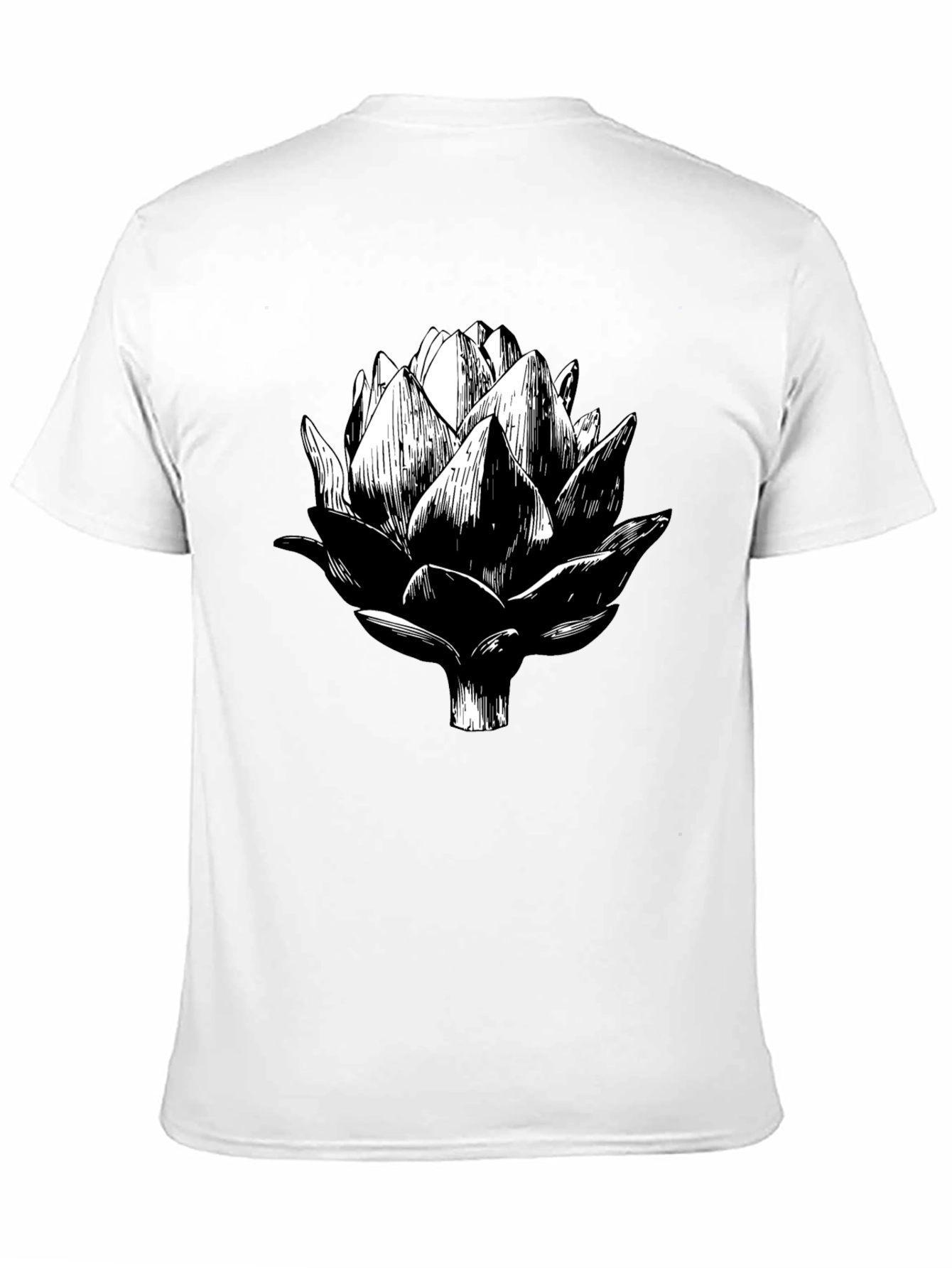Artichoke Graphic Tee - Black Cotton T-Shirt