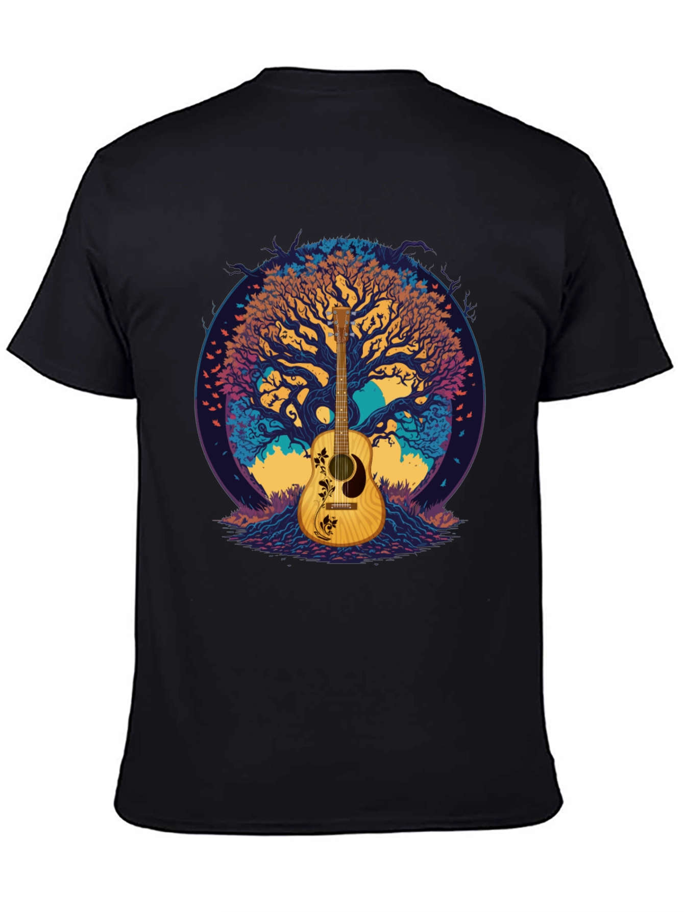 Guitar Tree Graphic Tee - Music Lovers T-Shirt
