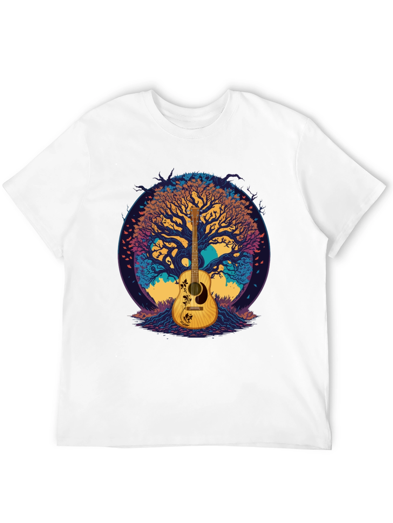 Guitar Tree Graphic Tee - Music Lovers T-Shirt