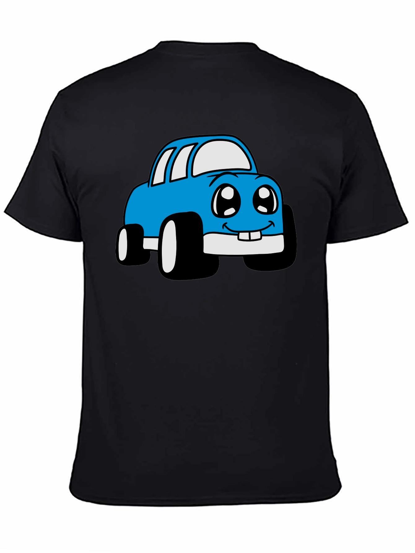 Cartoon Car Graphic T-Shirt - Whimsical Design