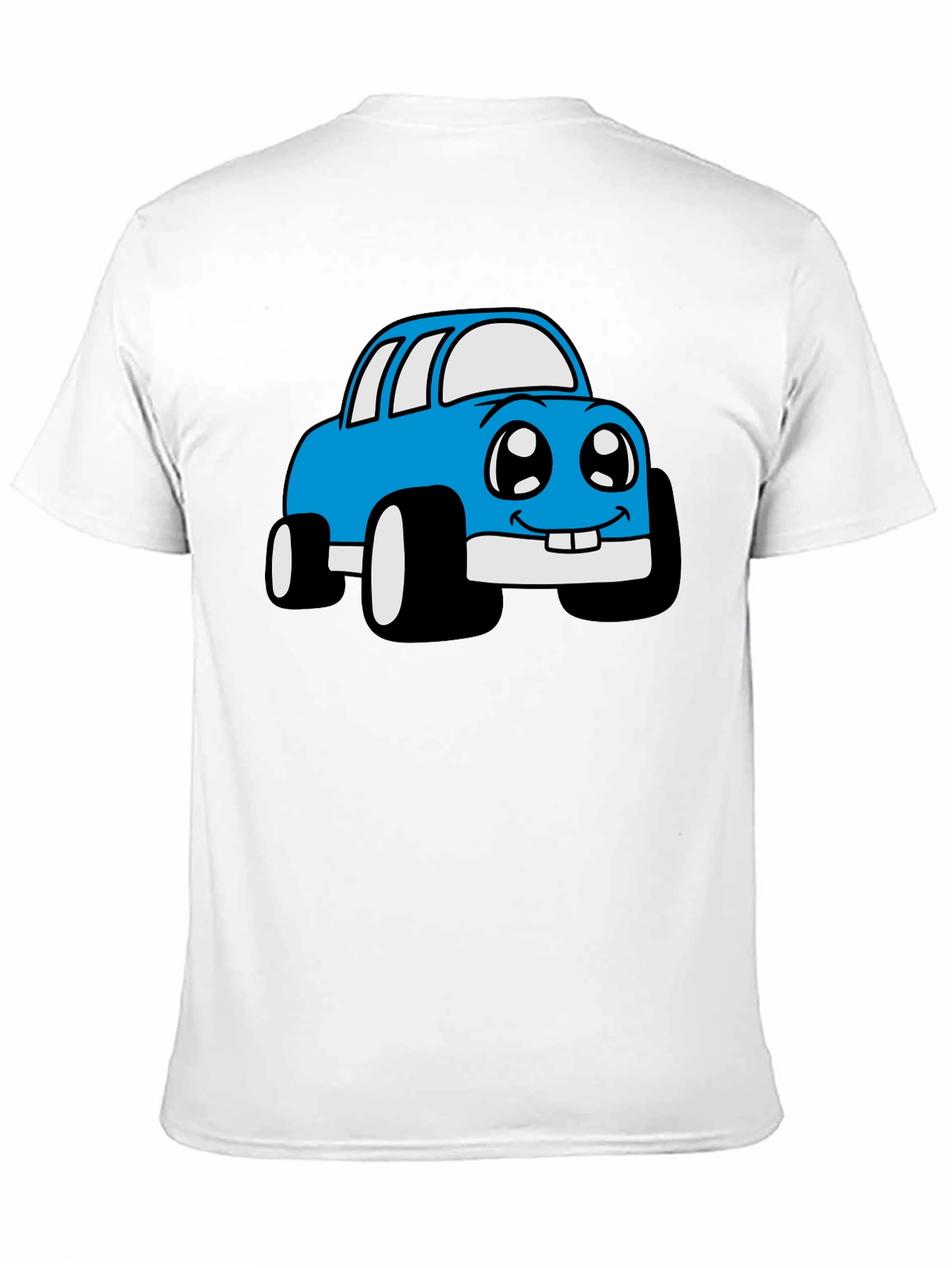Cartoon Car Graphic T-Shirt - Whimsical Design