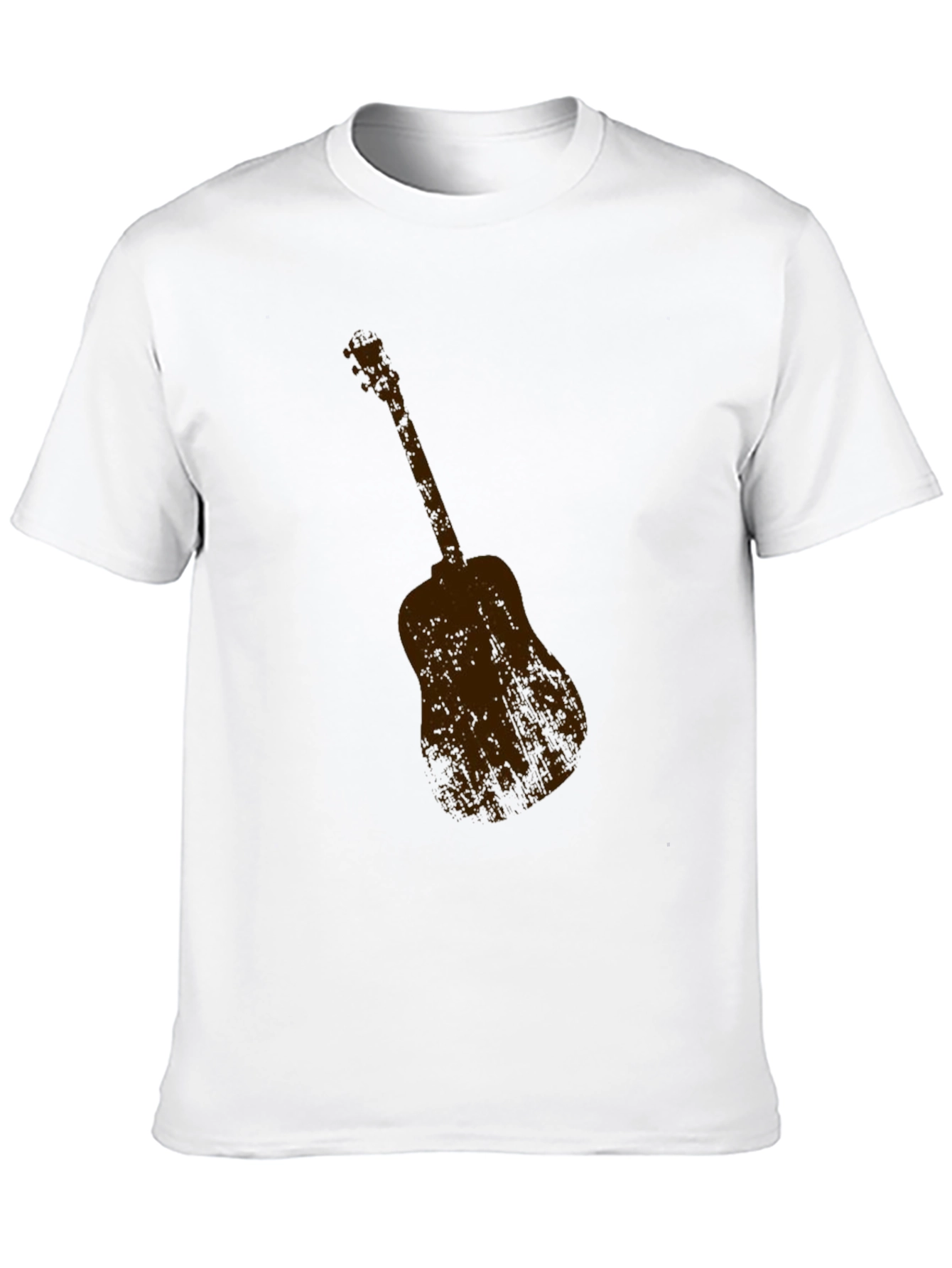 Guitar Graphic Tee - Classic Black Crew Neck