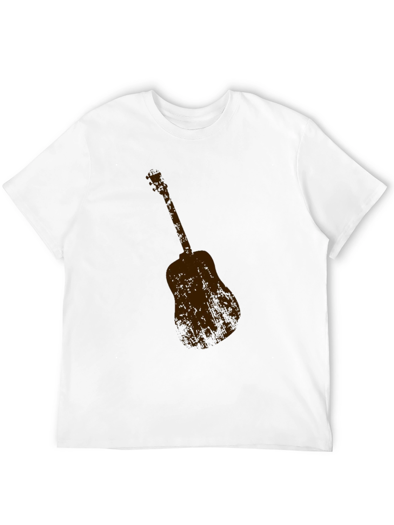Guitar Graphic Tee - Classic Black Crew Neck