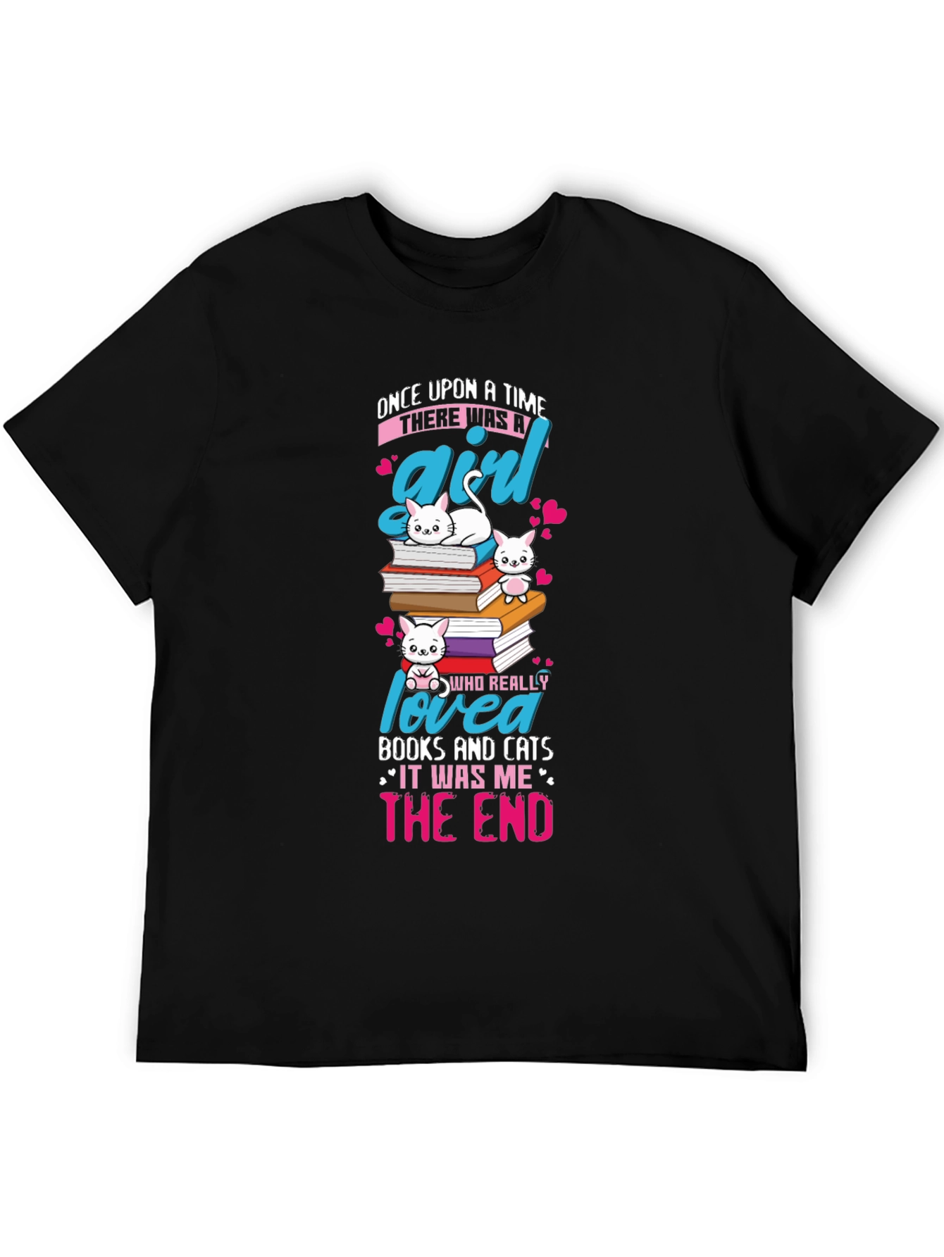 Cats and Books T-Shirt