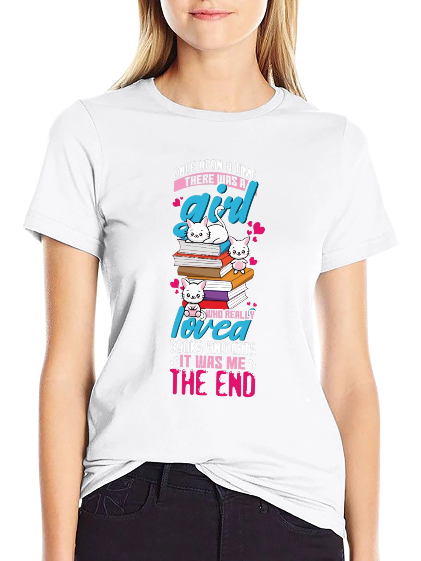 Cats and Books T-Shirt