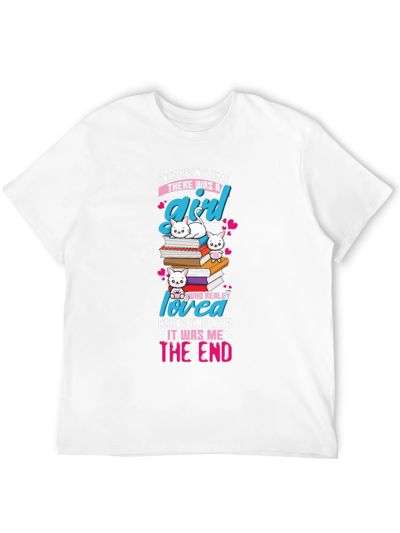 Cats and Books T-Shirt