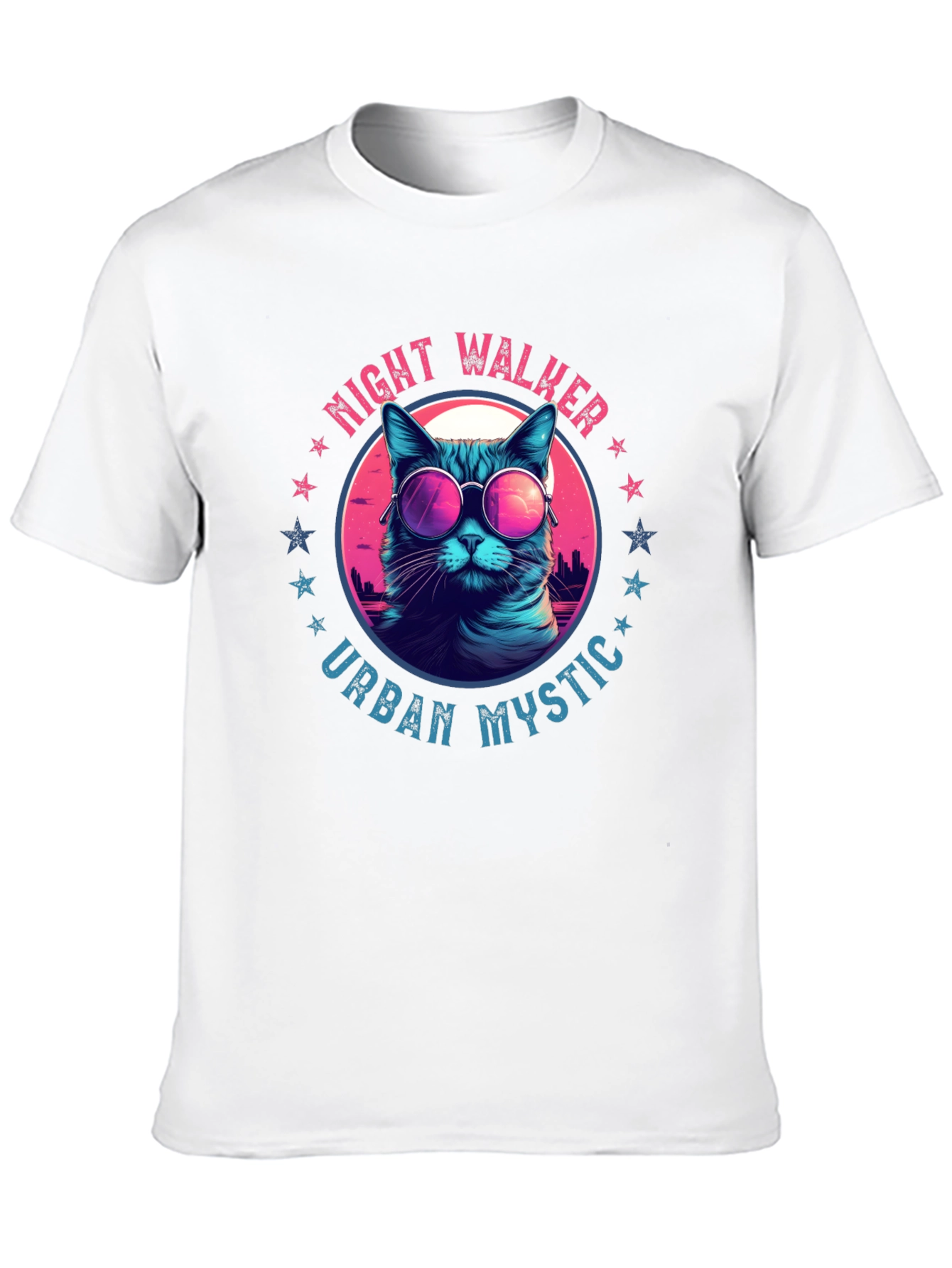 Night Walker Urban Mystic Cat T-Shirt