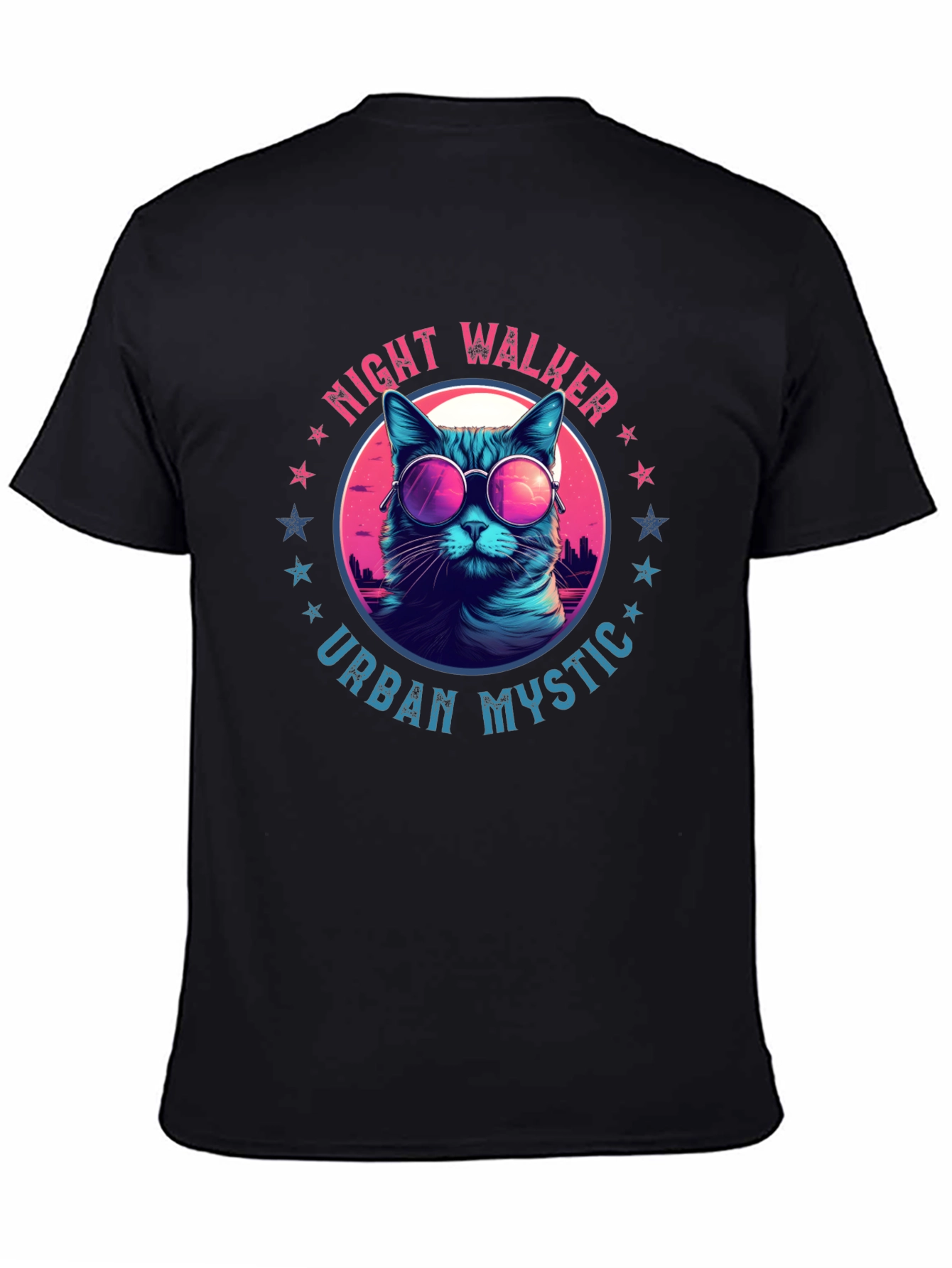Night Walker Urban Mystic Cat T-Shirt