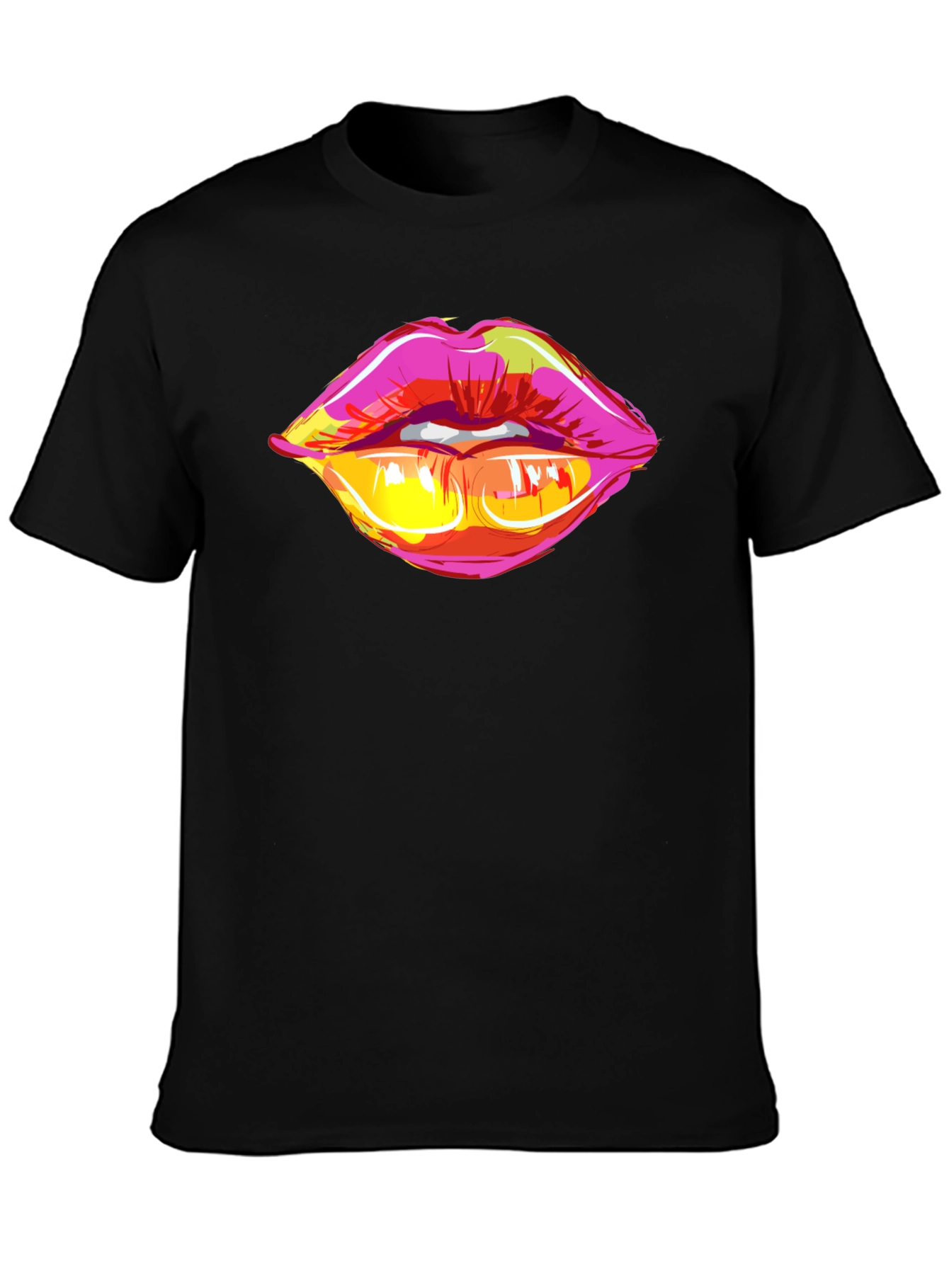 Pop Art Lips Graphic Tee - Bold & Stylish