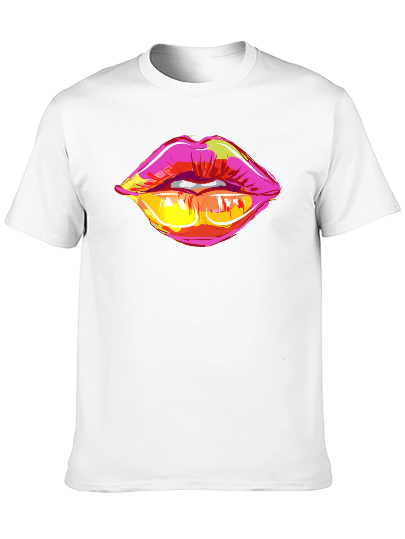 Pop Art Lips Graphic Tee - Bold & Stylish