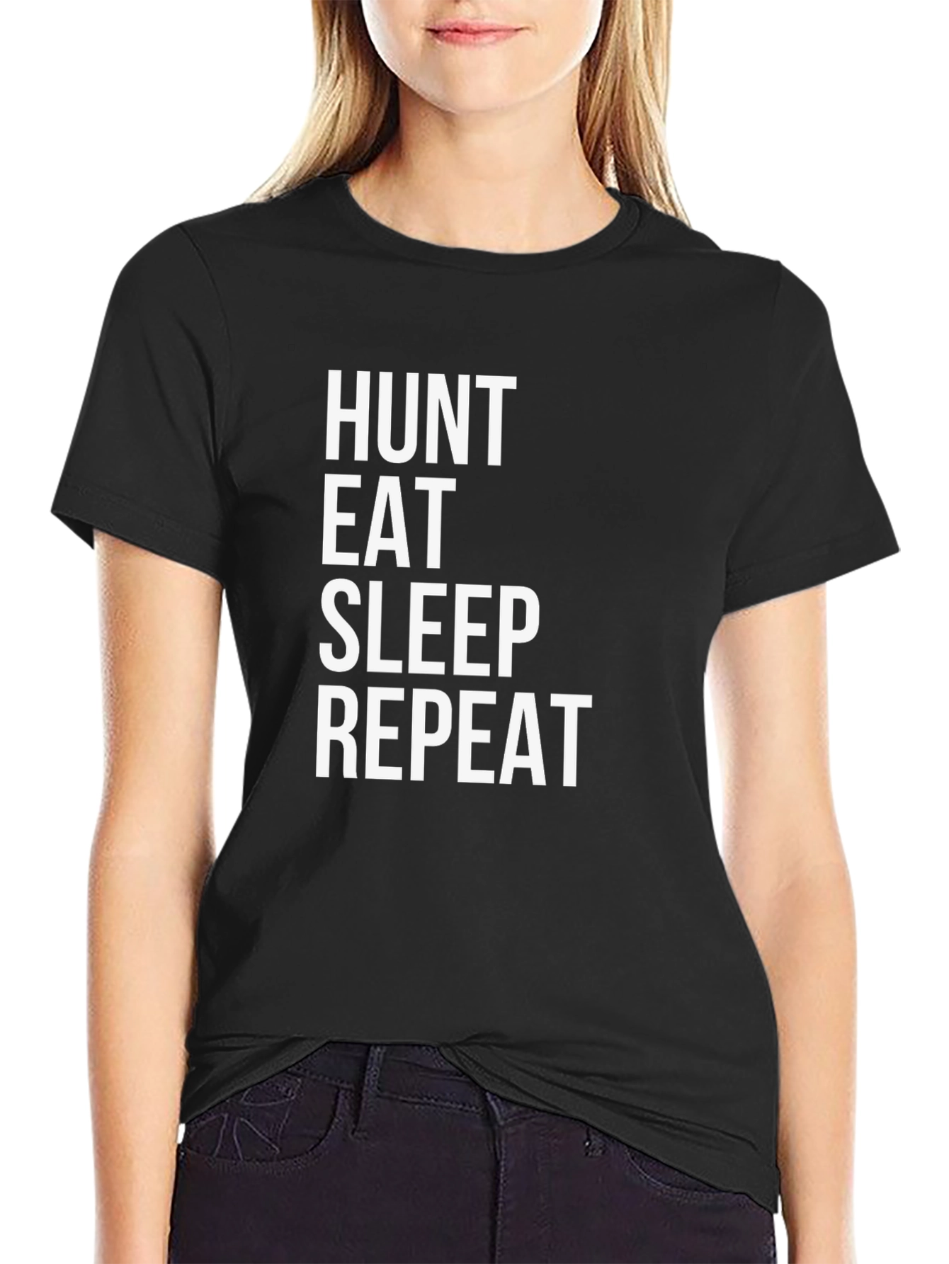 Hunt Eat Sleep Repeat T-Shirt - Mens Graphic Tee
