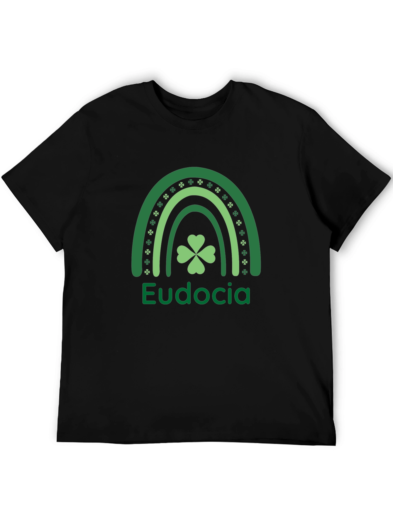 Eudocia St. Patricks Day Rainbow Clover T-Shirt