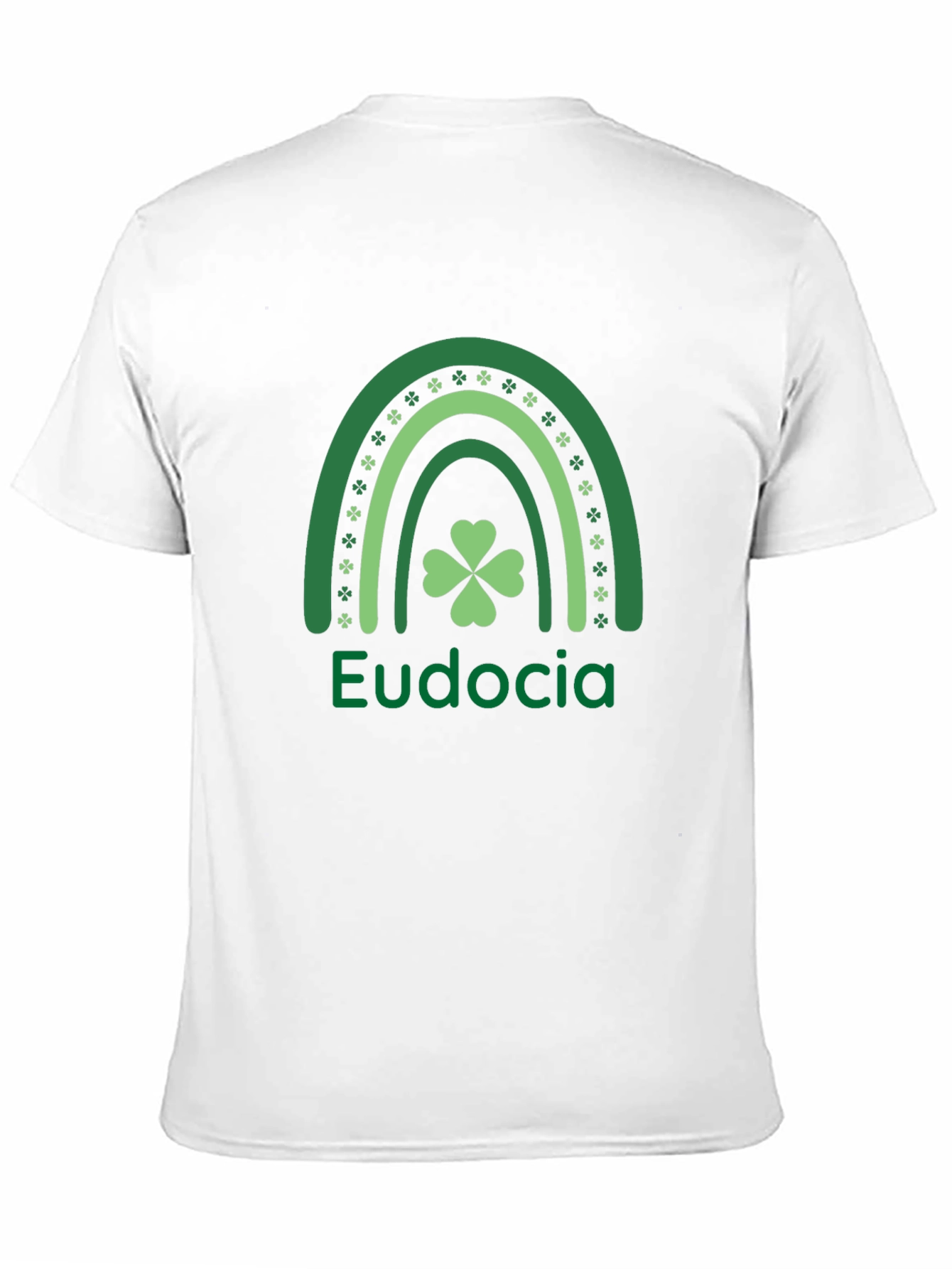 Eudocia St. Patricks Day Rainbow Clover T-Shirt
