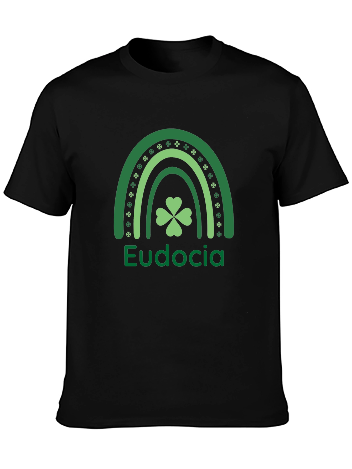 Eudocia St. Patricks Day Rainbow Clover T-Shirt