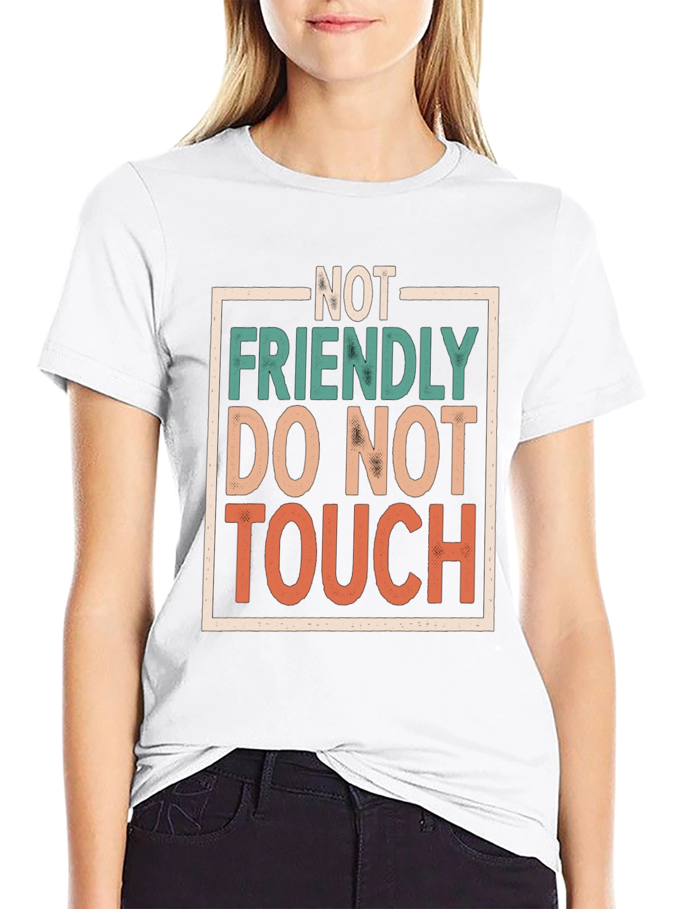 Not Friendly Do Not Touch Graphic Tee
