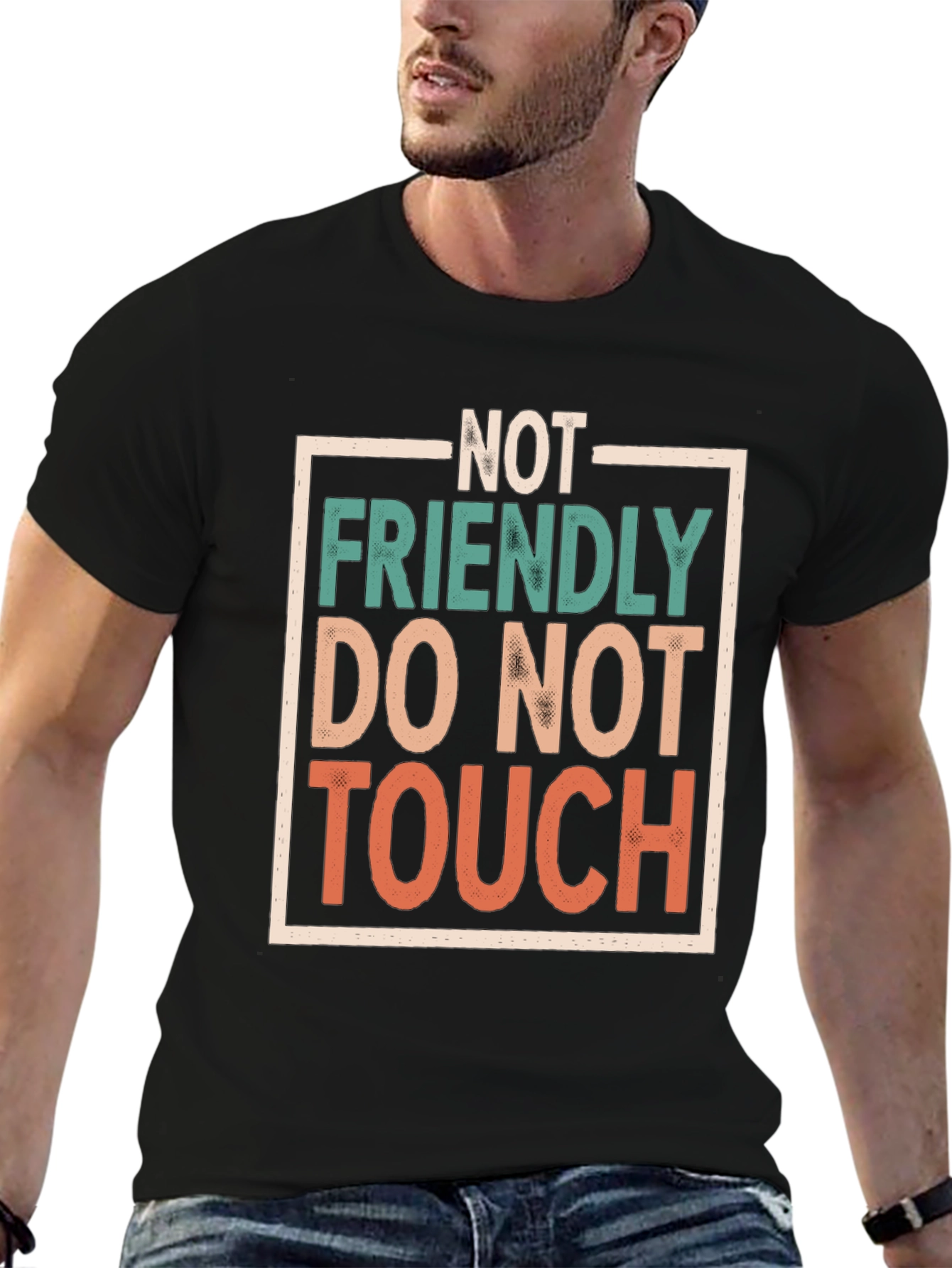 Not Friendly Do Not Touch Graphic Tee