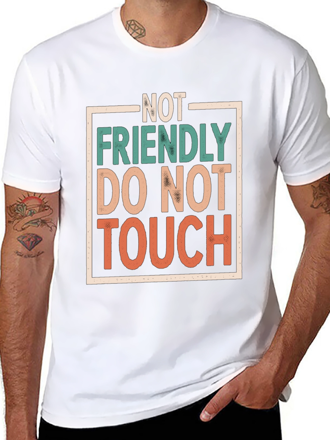 Not Friendly Do Not Touch Graphic Tee