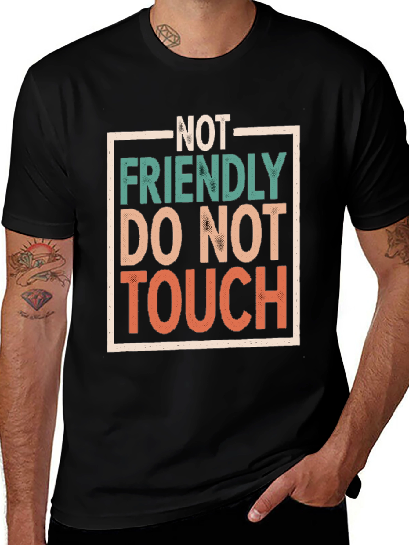 Not Friendly Do Not Touch Graphic Tee