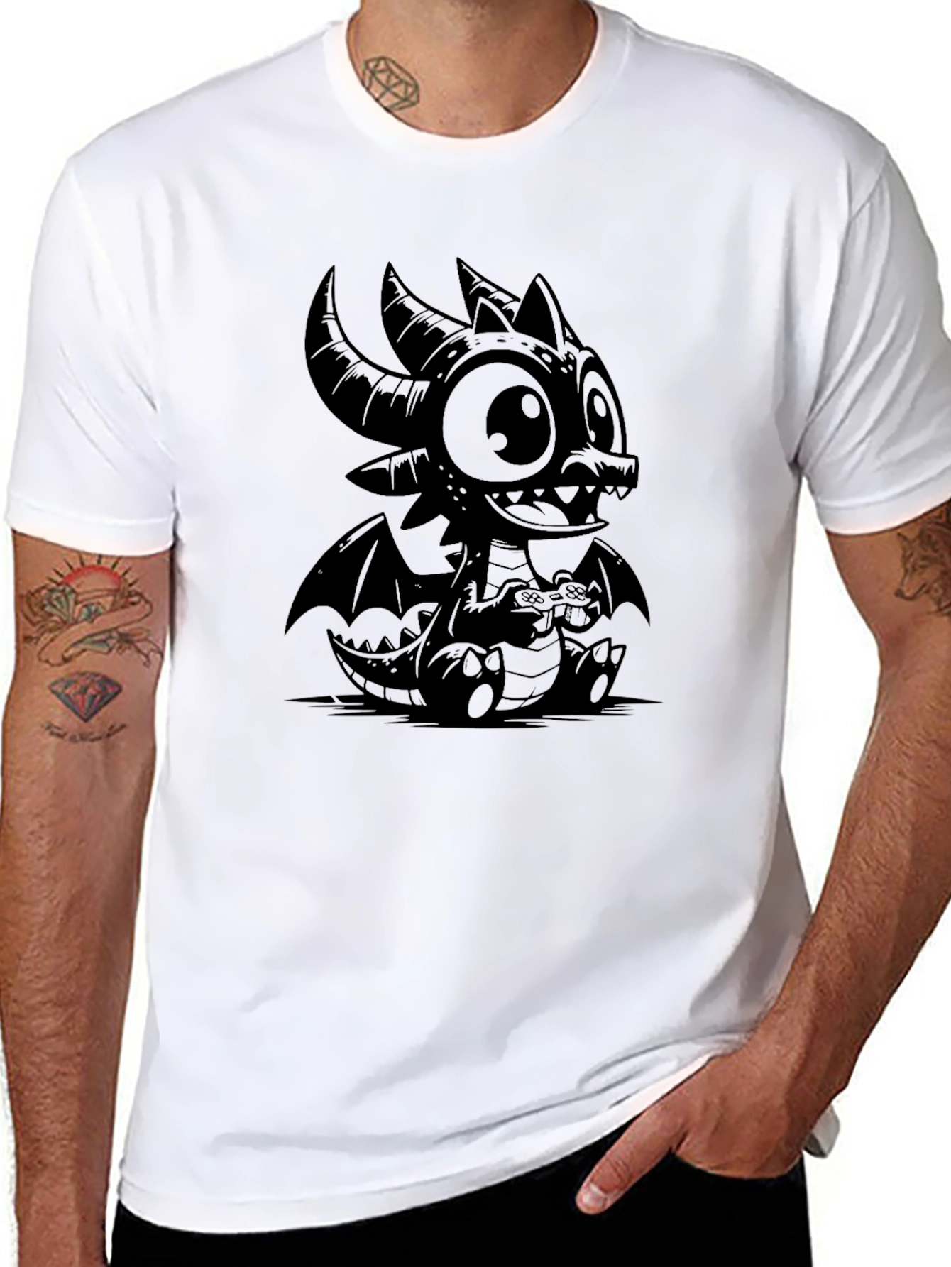 Spyro Gamer Black T-Shirt - Dragon Graphic Tee