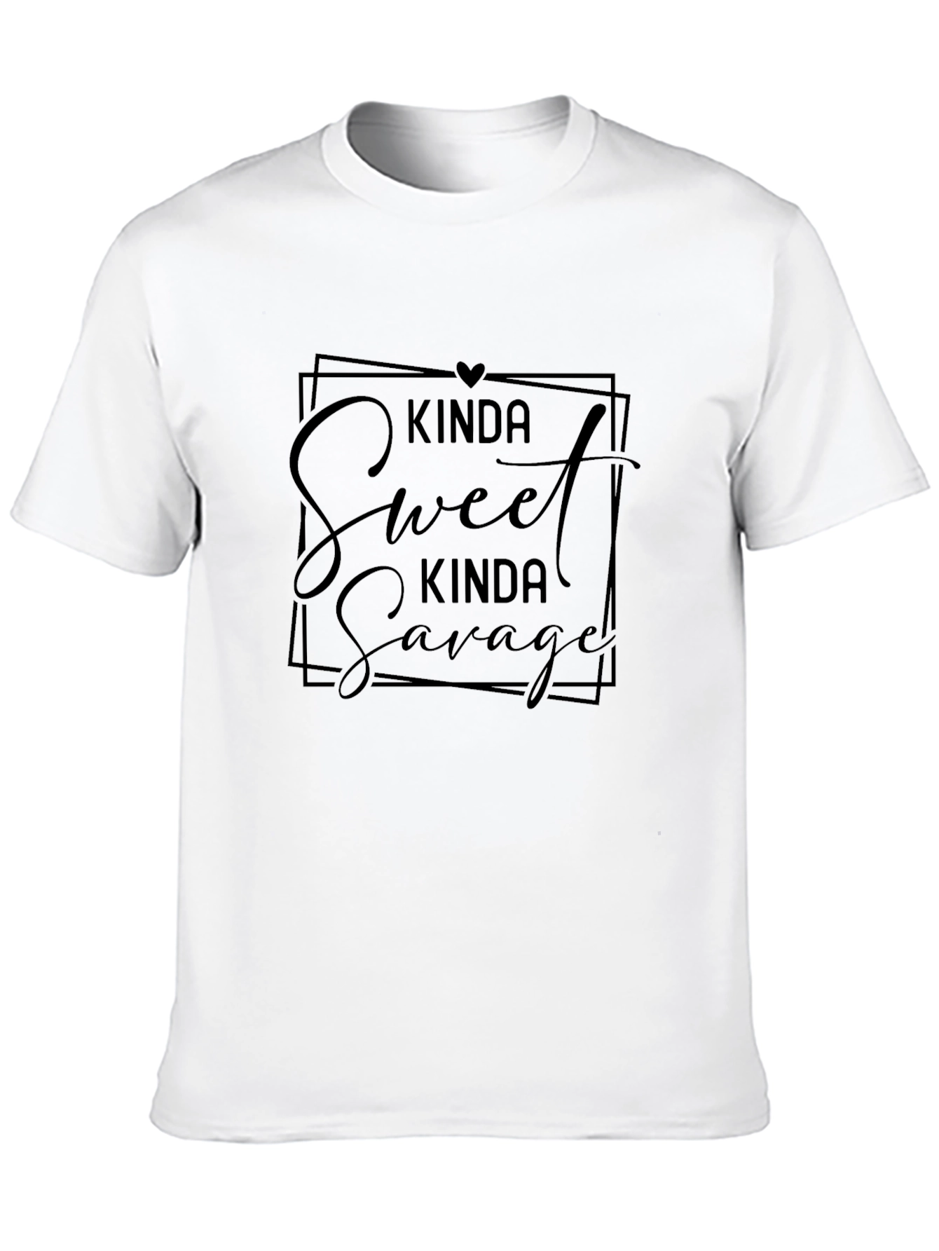 Kinda Sweet Kinda Savage Black Graphic Tee