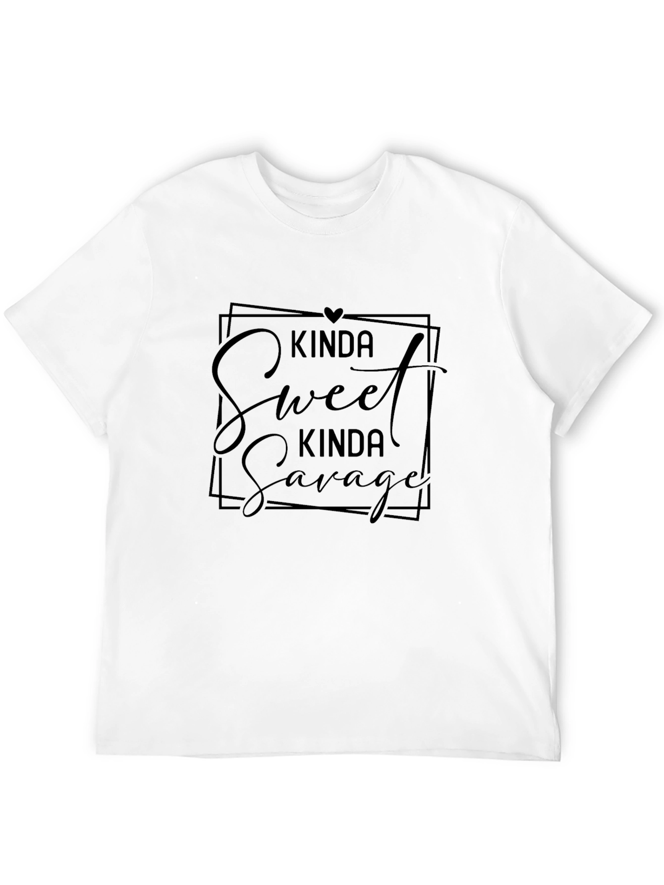 Kinda Sweet Kinda Savage Black Graphic Tee