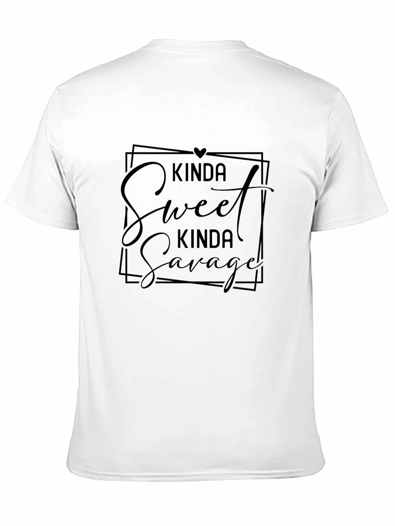 Kinda Sweet Kinda Savage Black Graphic Tee