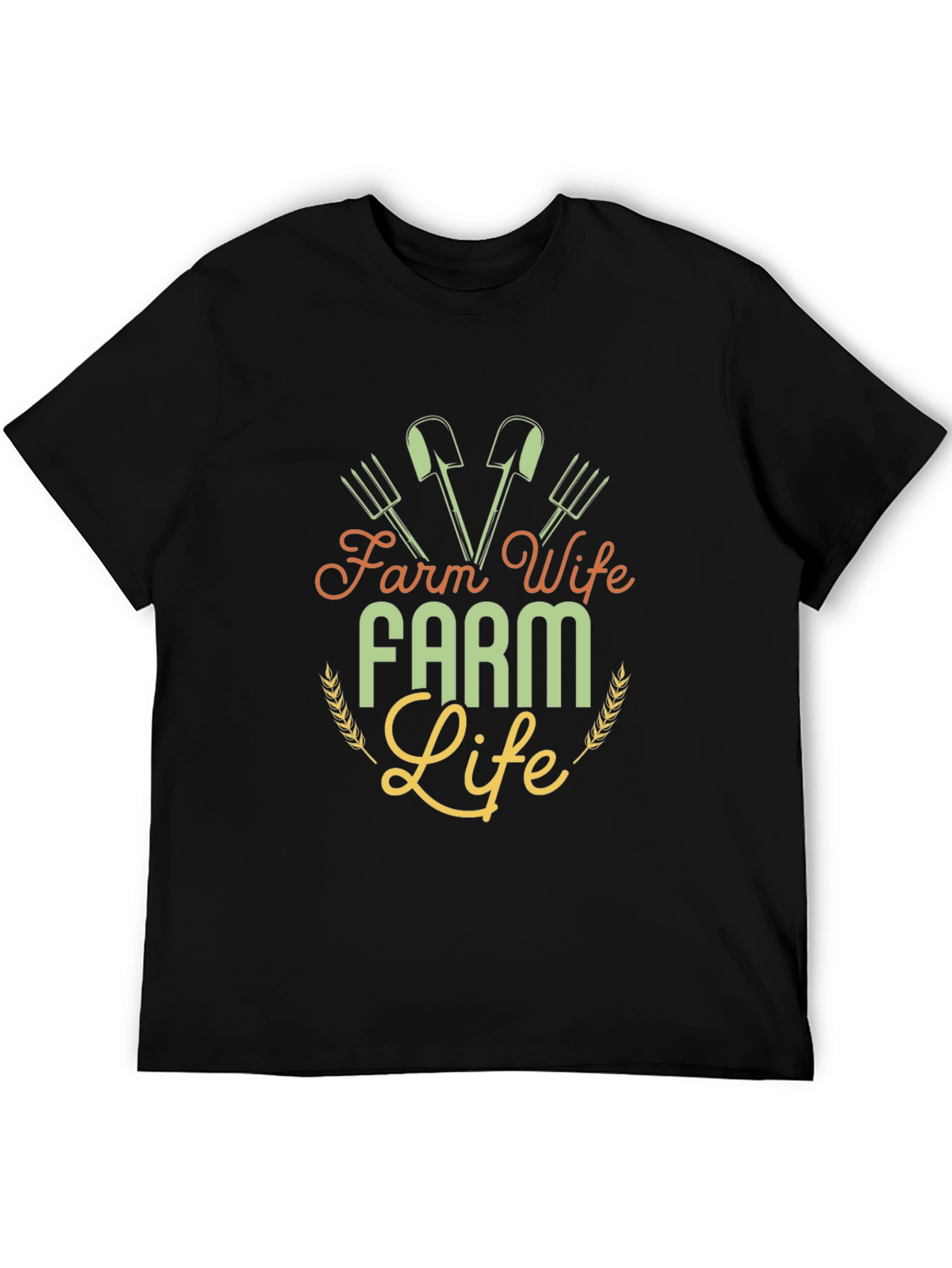 Farm Wife Farm Life Graphic Tee - Black