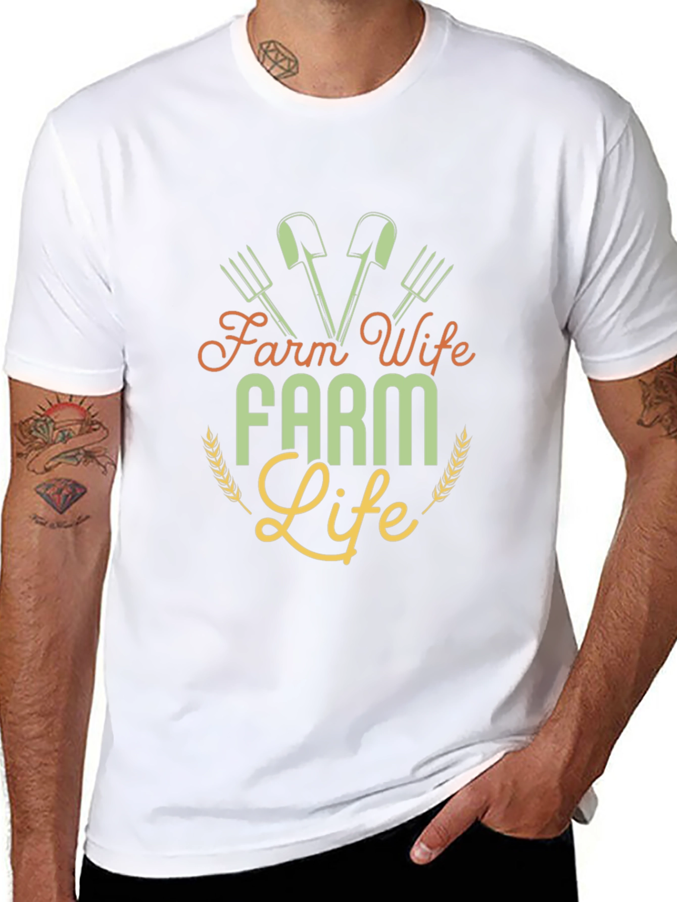 Farm Wife Farm Life Graphic Tee - Black