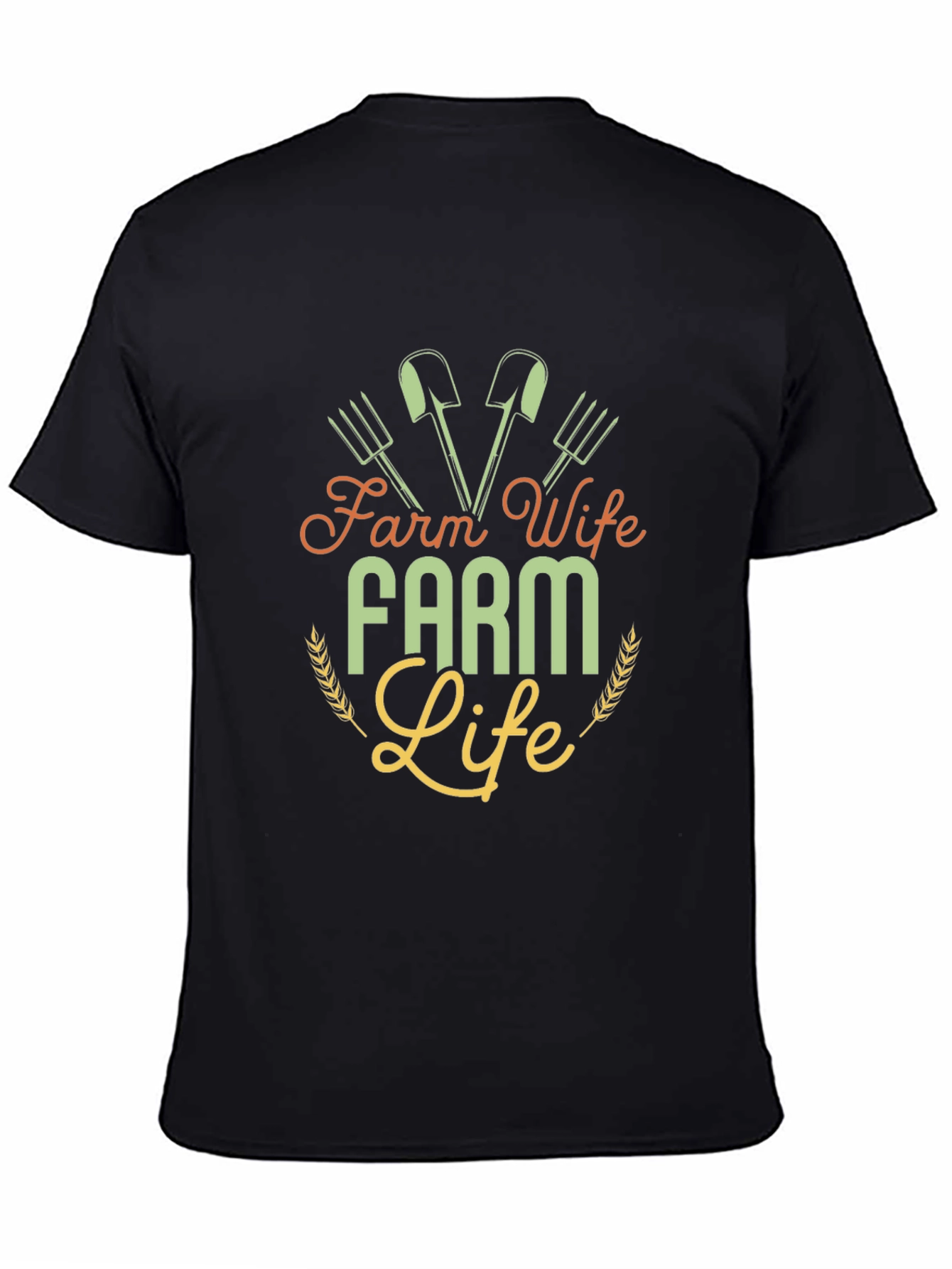 Farm Wife Farm Life Graphic Tee - Black