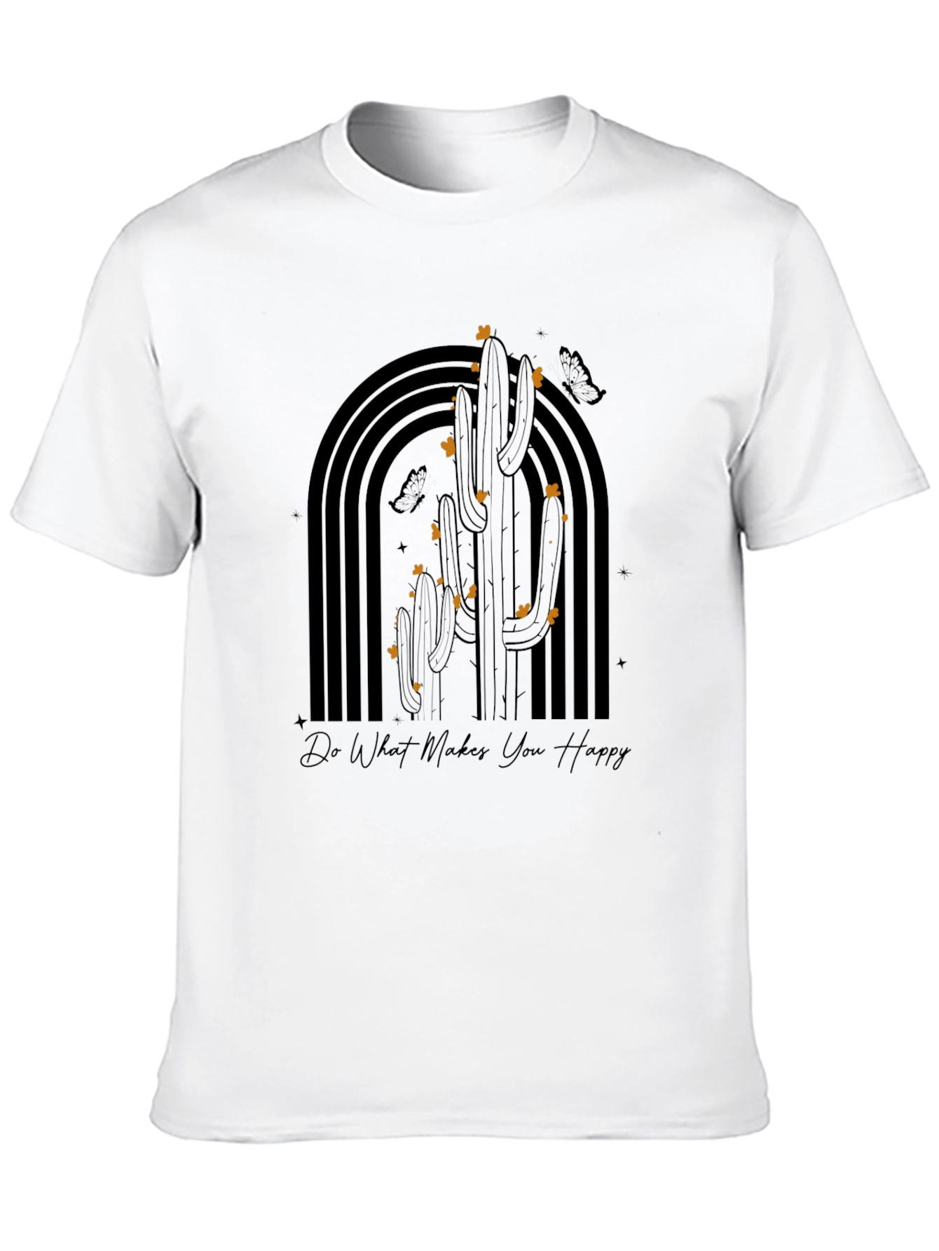 Cactus Graphic Tee - Do What Makes You Happy