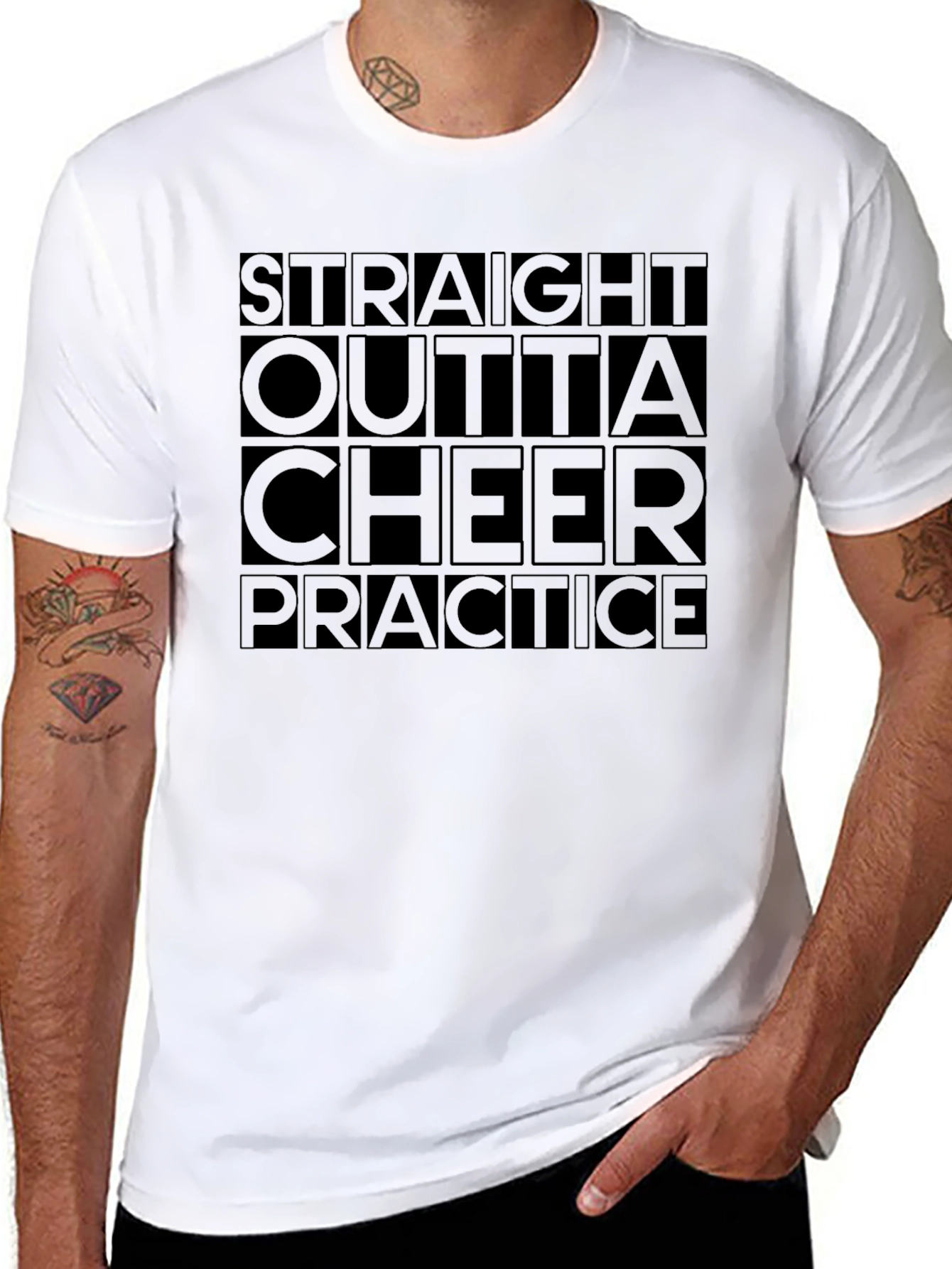 Straight Outta Cheer Practice Graphic Tee