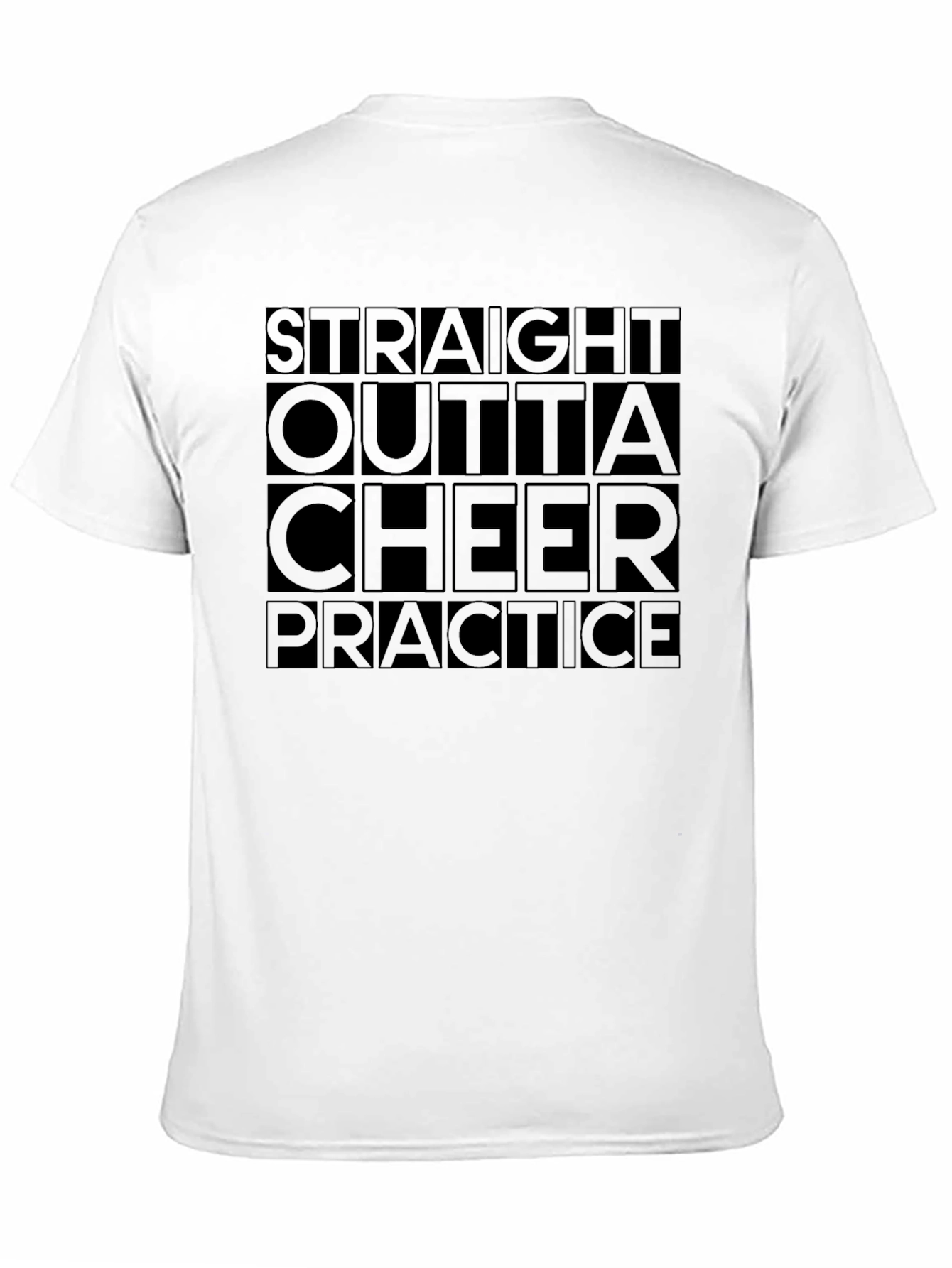 Straight Outta Cheer Practice Graphic Tee