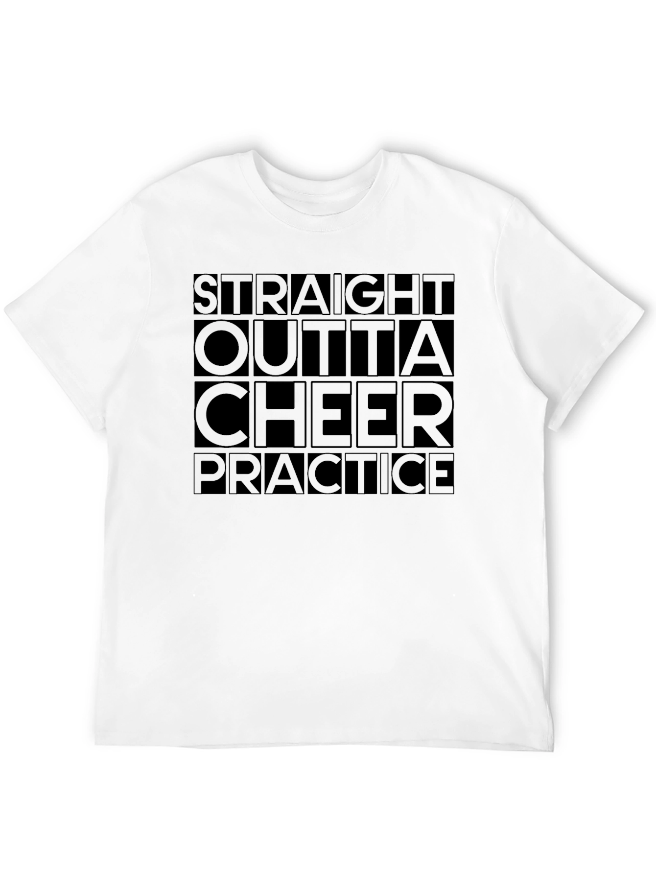Straight Outta Cheer Practice Graphic Tee
