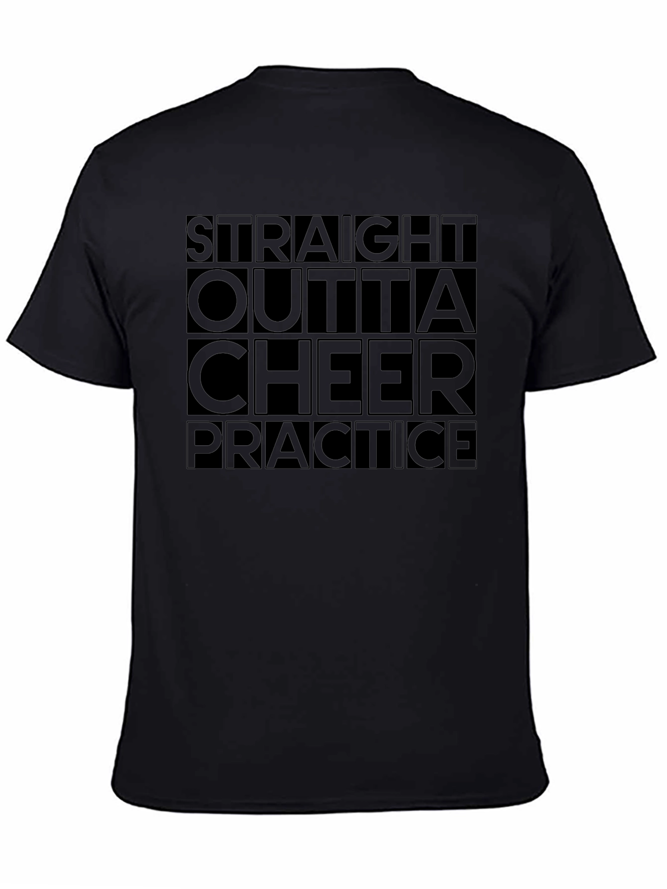 Straight Outta Cheer Practice Graphic Tee