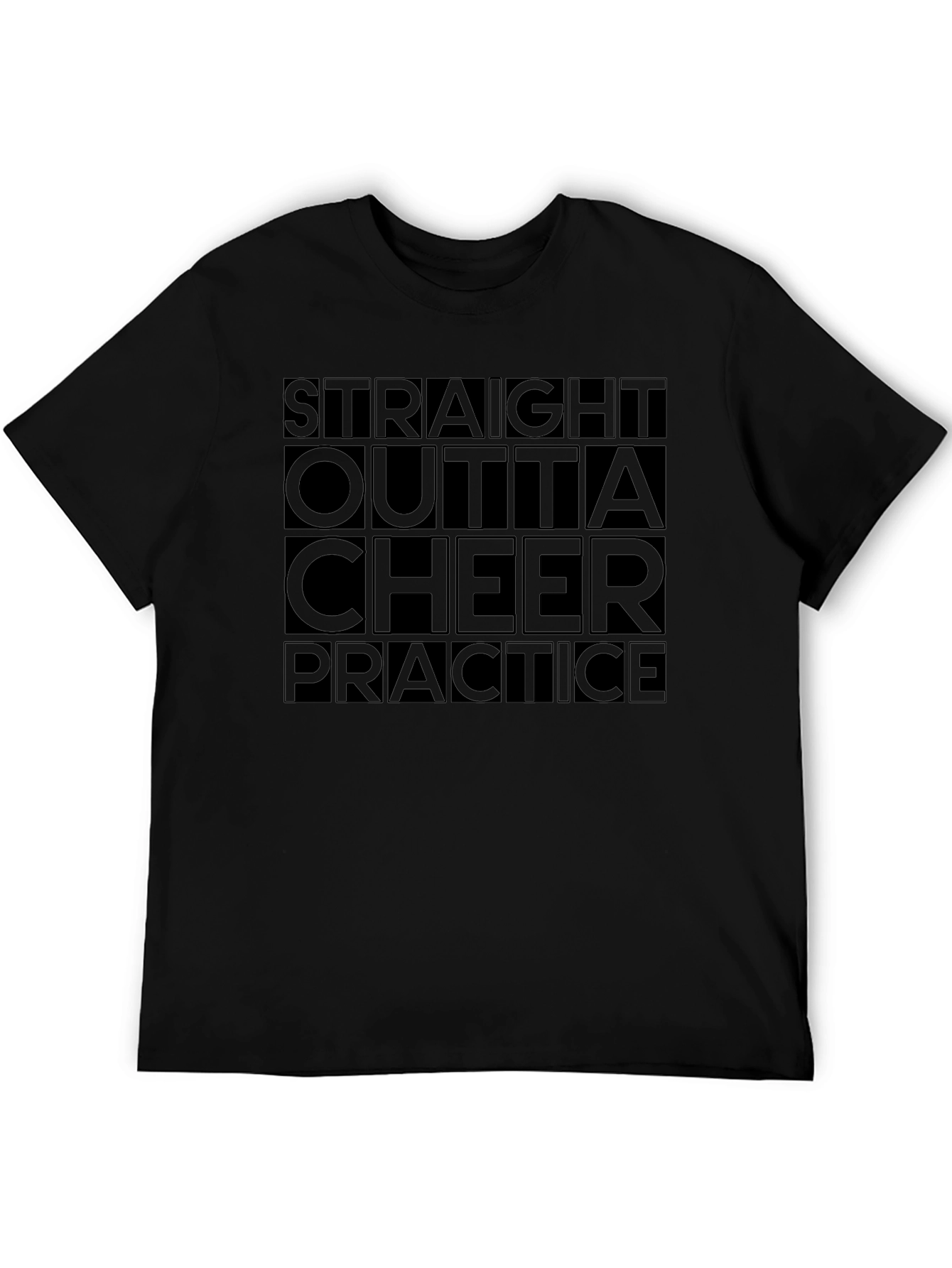 Straight Outta Cheer Practice Graphic Tee