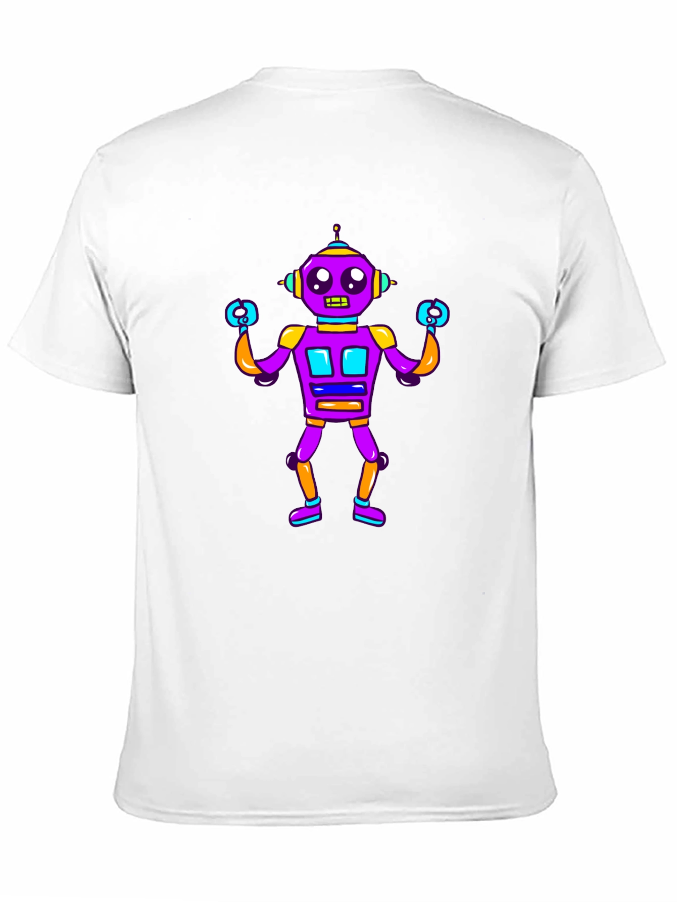 Fun Robot Graphic T-Shirt
