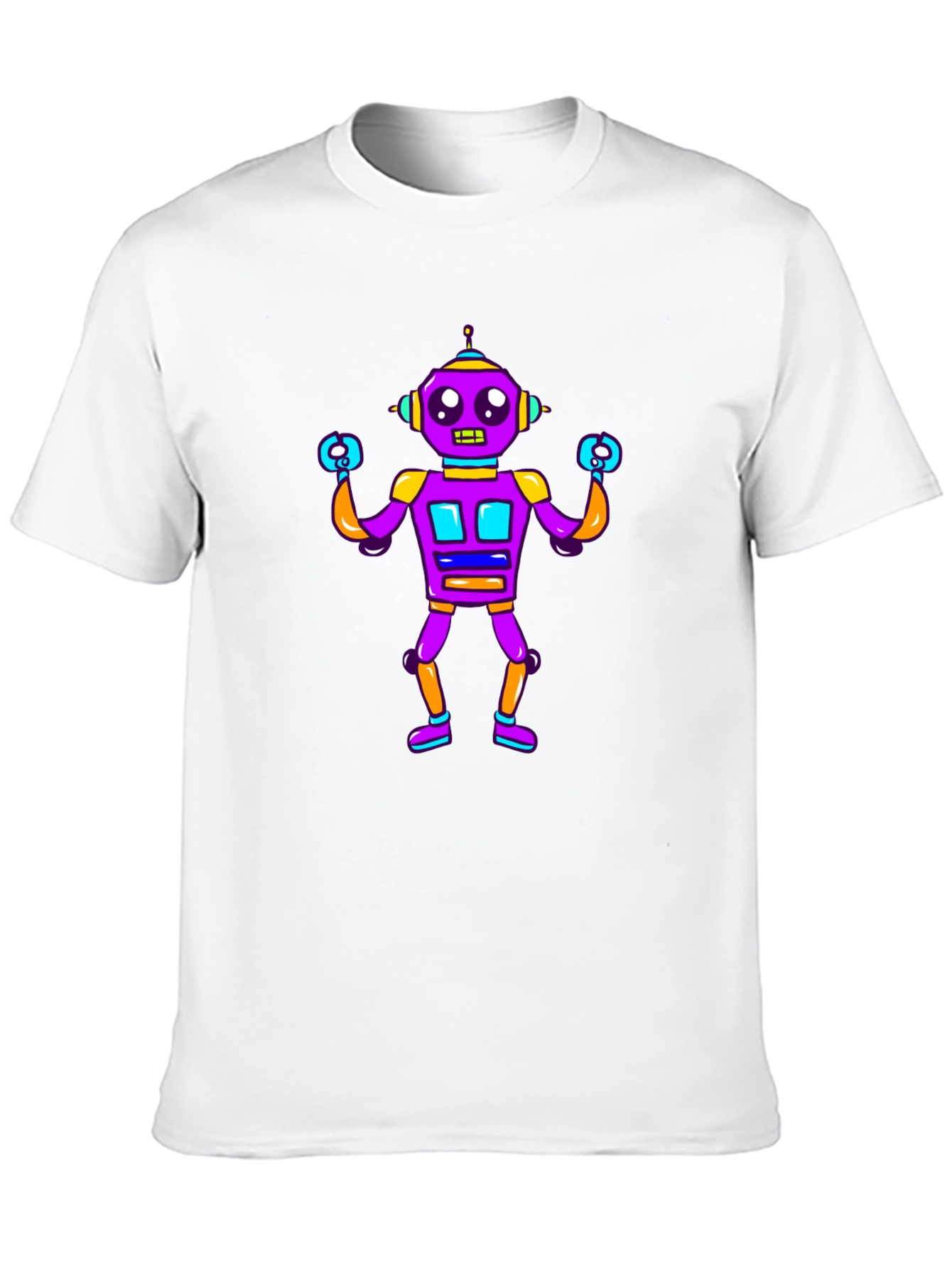 Fun Robot Graphic T-Shirt
