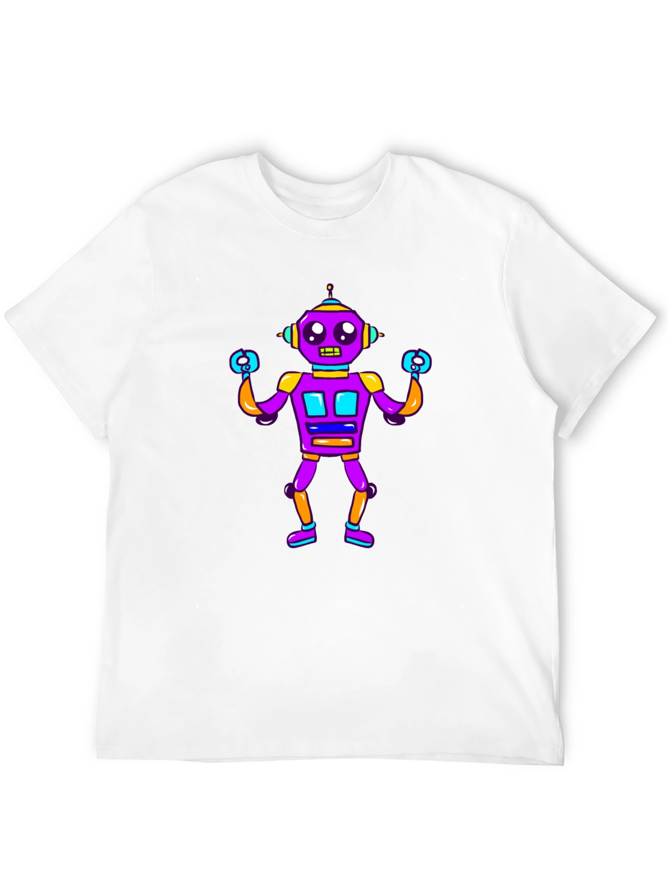 Fun Robot Graphic T-Shirt