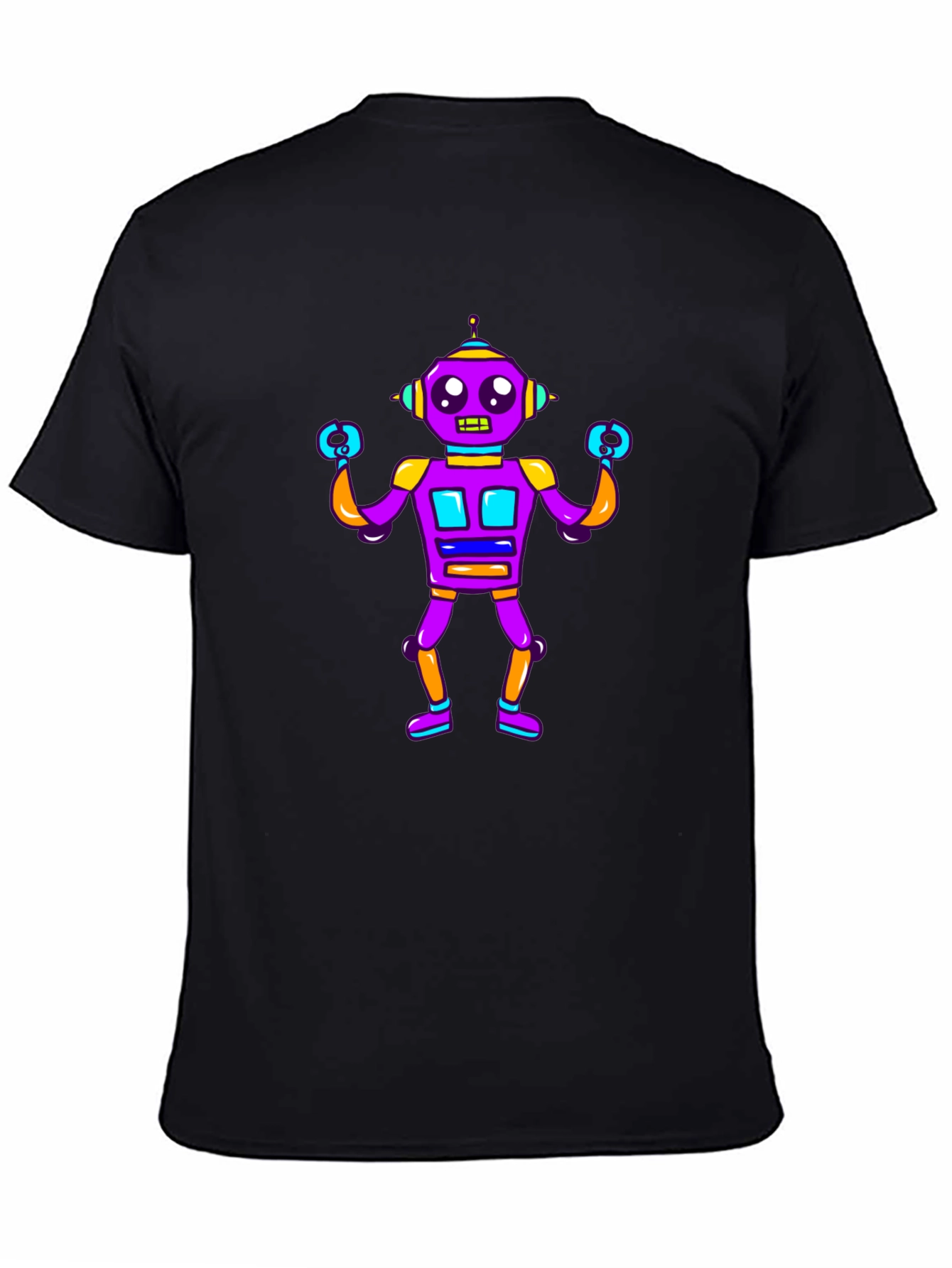 Fun Robot Graphic T-Shirt