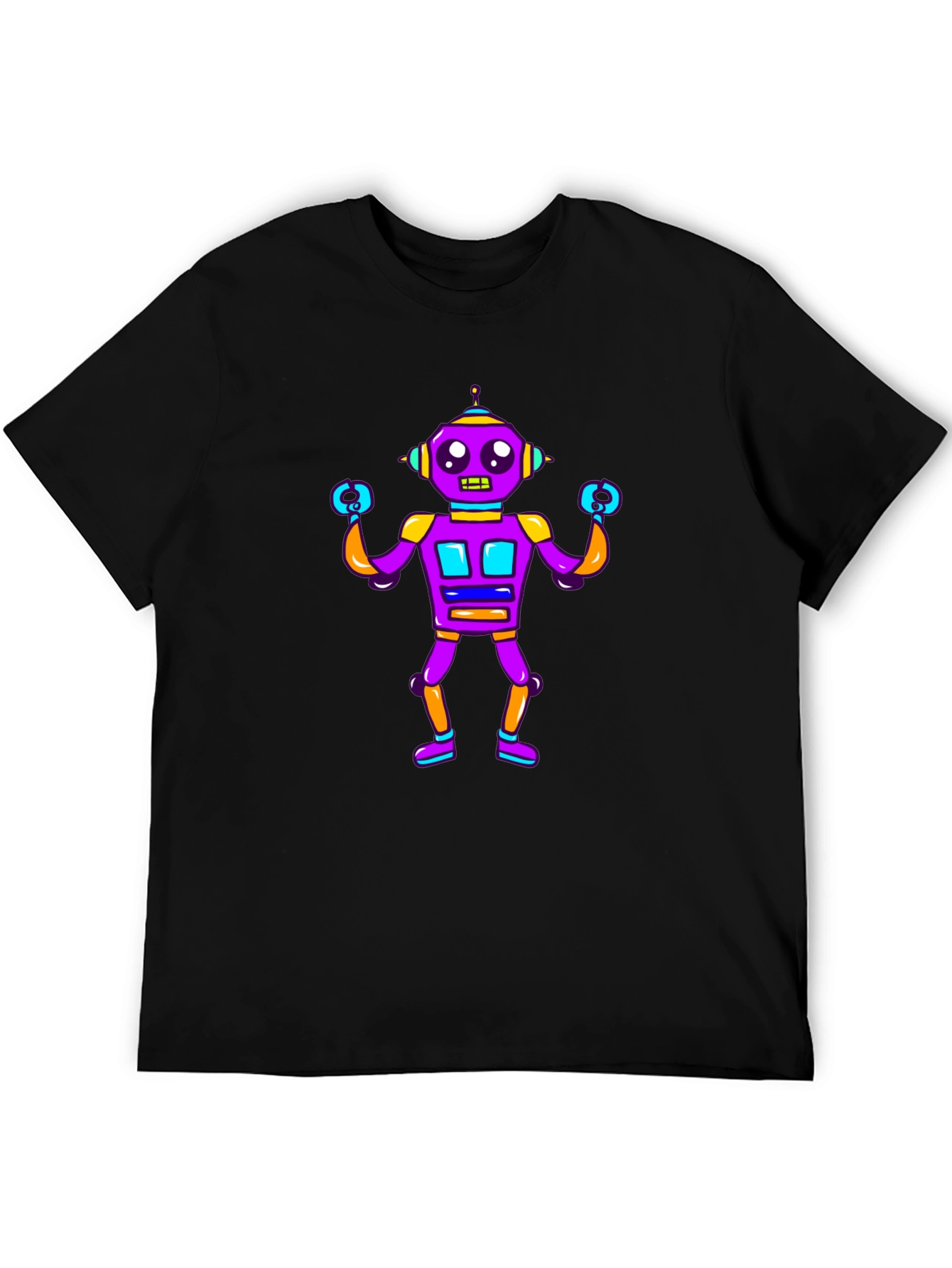 Fun Robot Graphic T-Shirt