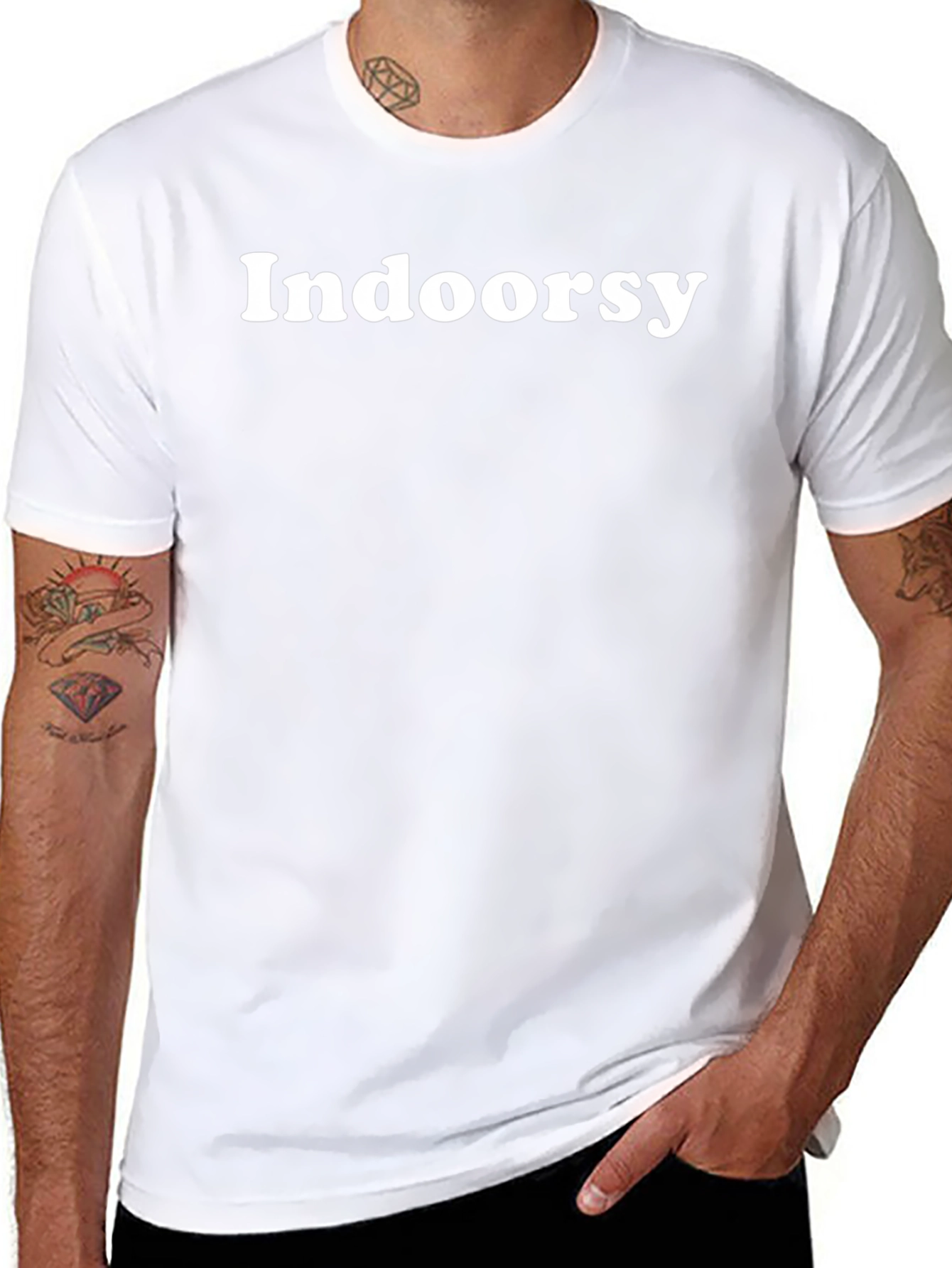 Indoorsy Black T-Shirt - Cozy Comfort