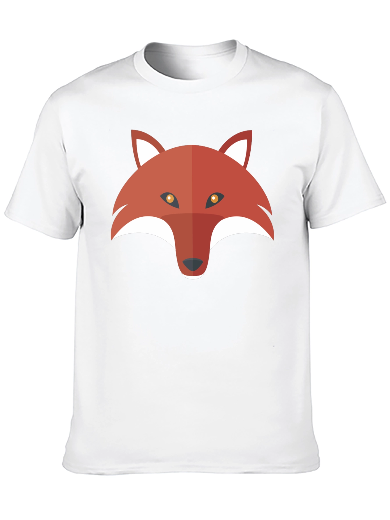 Mens Black T-Shirt with Fox Graphic