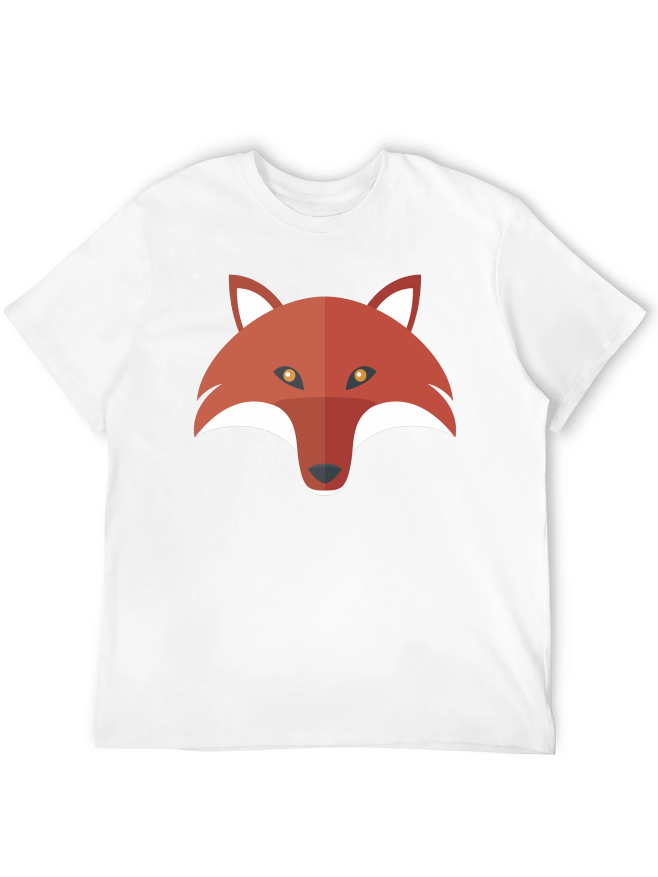 Mens Black T-Shirt with Fox Graphic