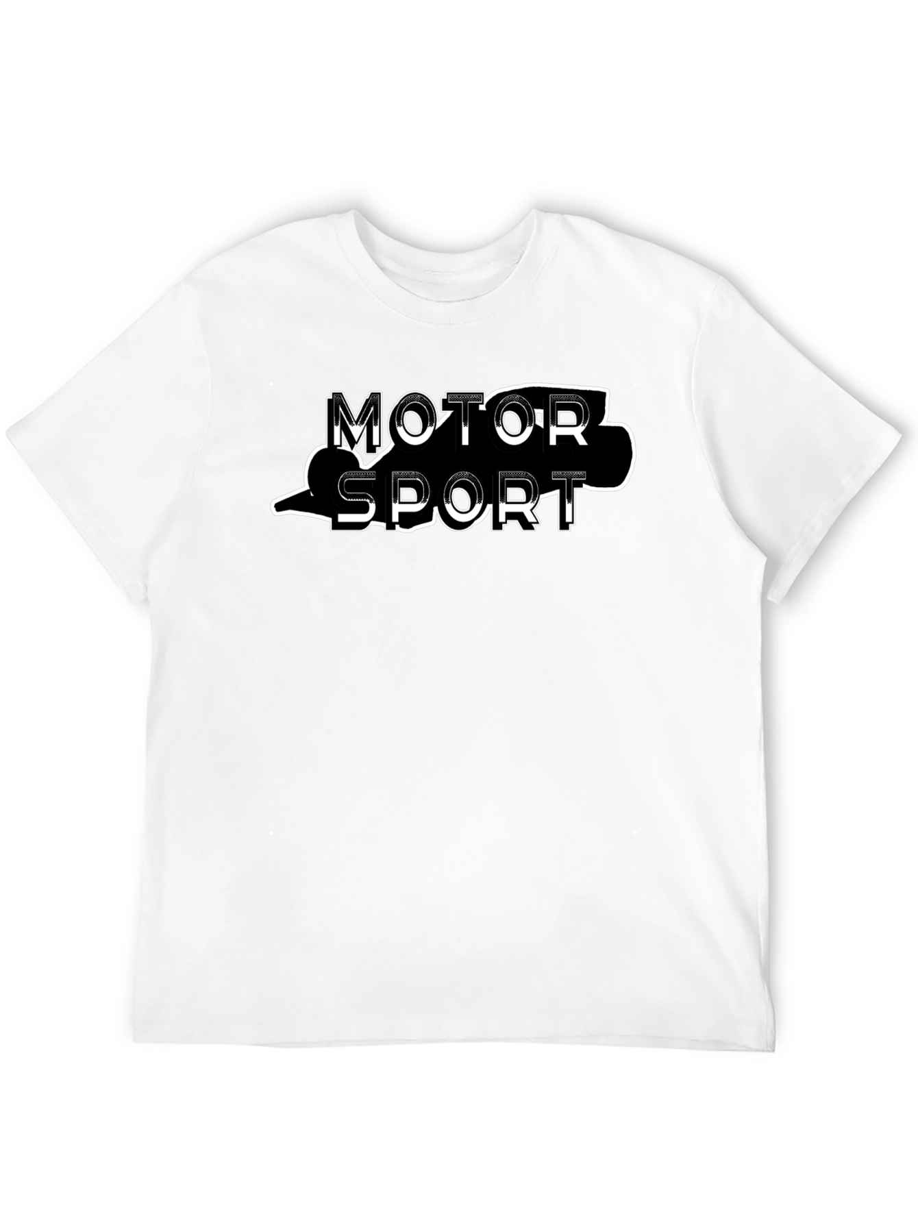 Motorsport Graphic Print Black T-Shirt