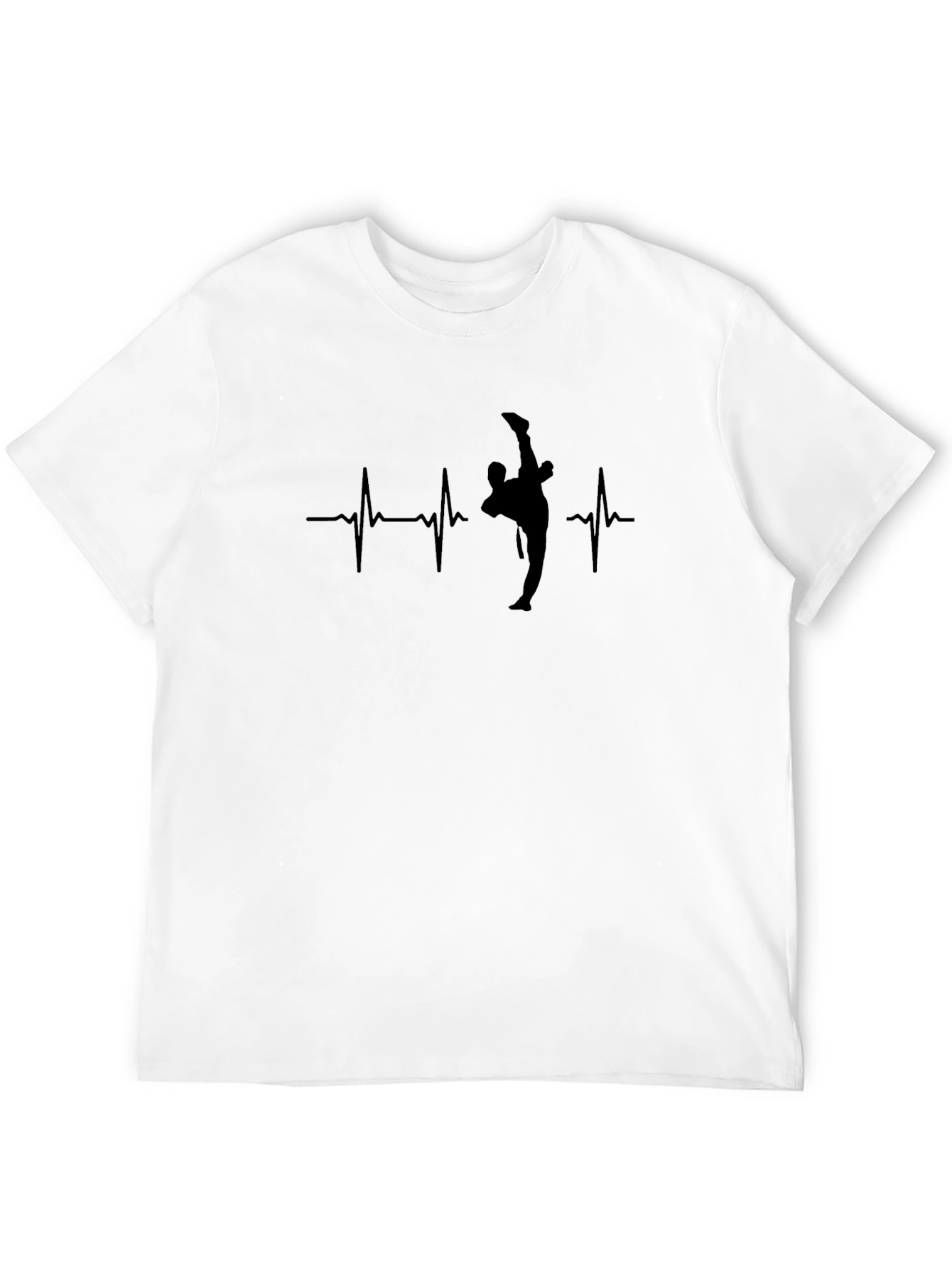 Martial Arts Heartbeat T-Shirt - Black