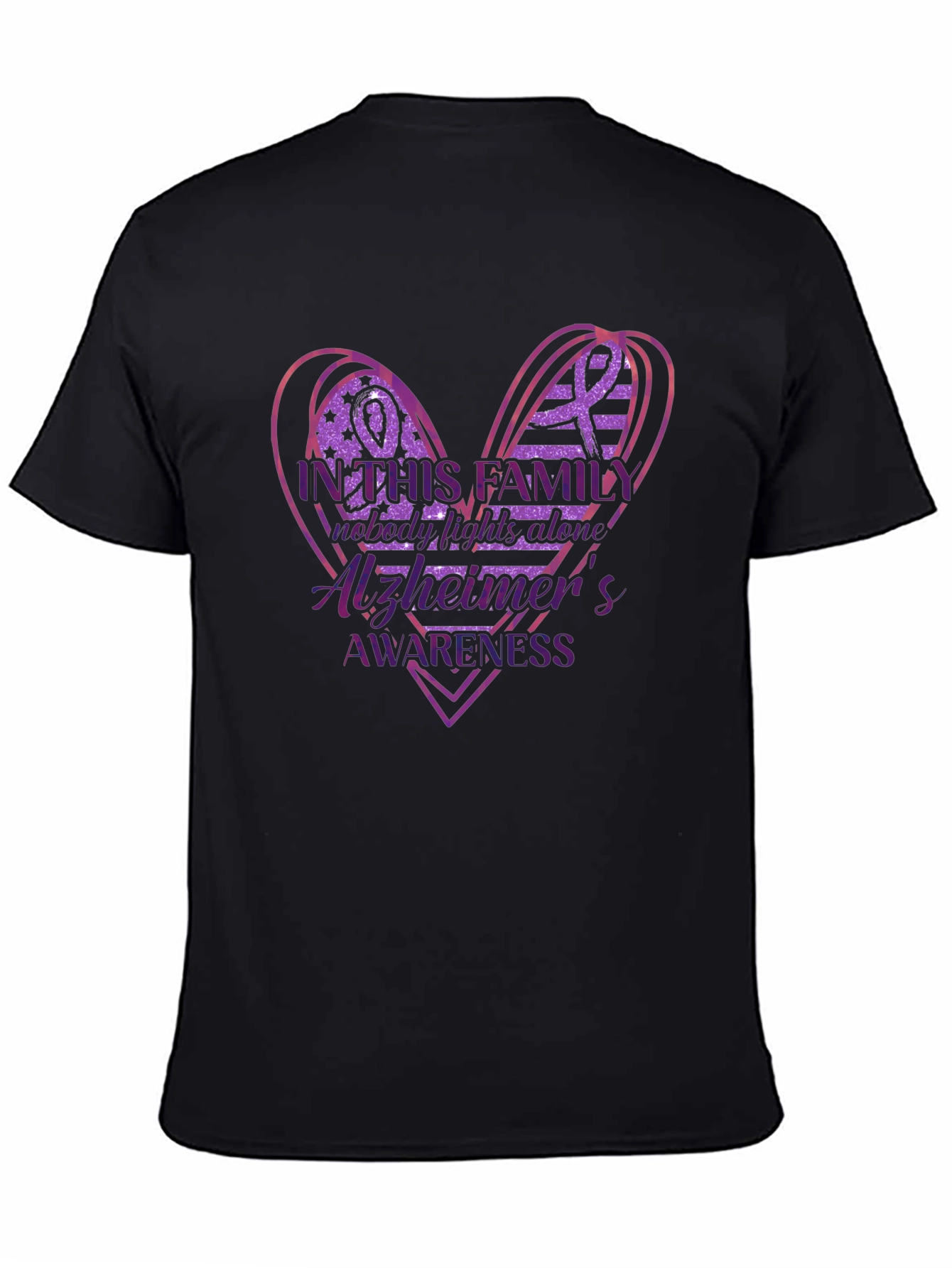 Alzheimers Awareness Family Heart T-Shirt