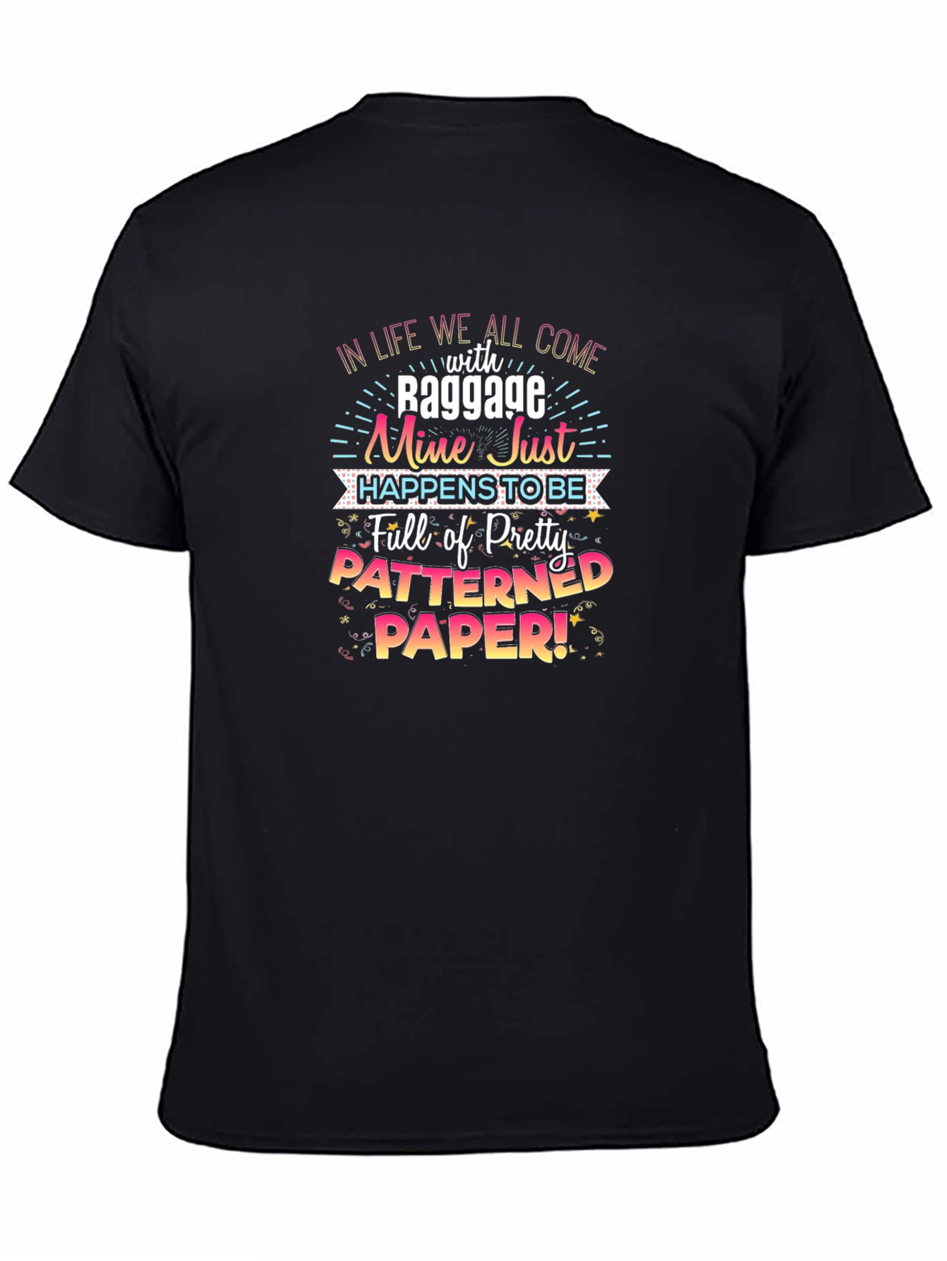 Patterned Paper Baggage T-Shirt