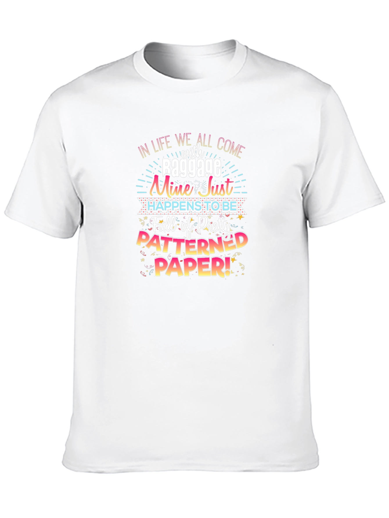 Patterned Paper Baggage T-Shirt