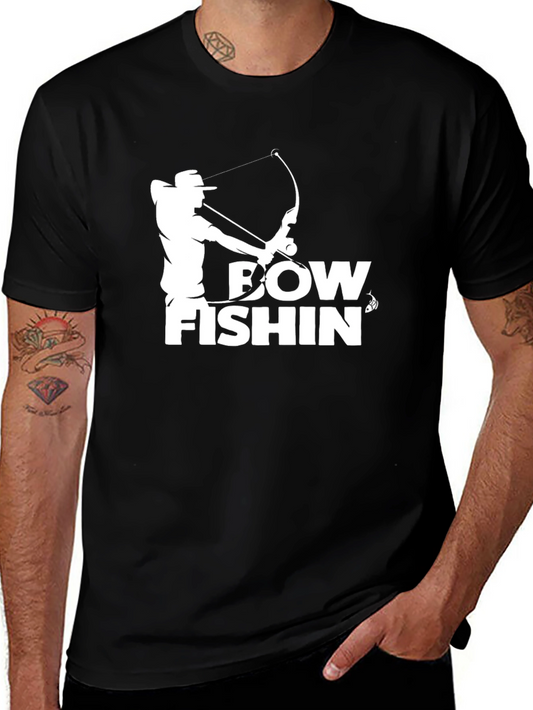 Bow Fishin T-Shirt - Black Graphic Tee