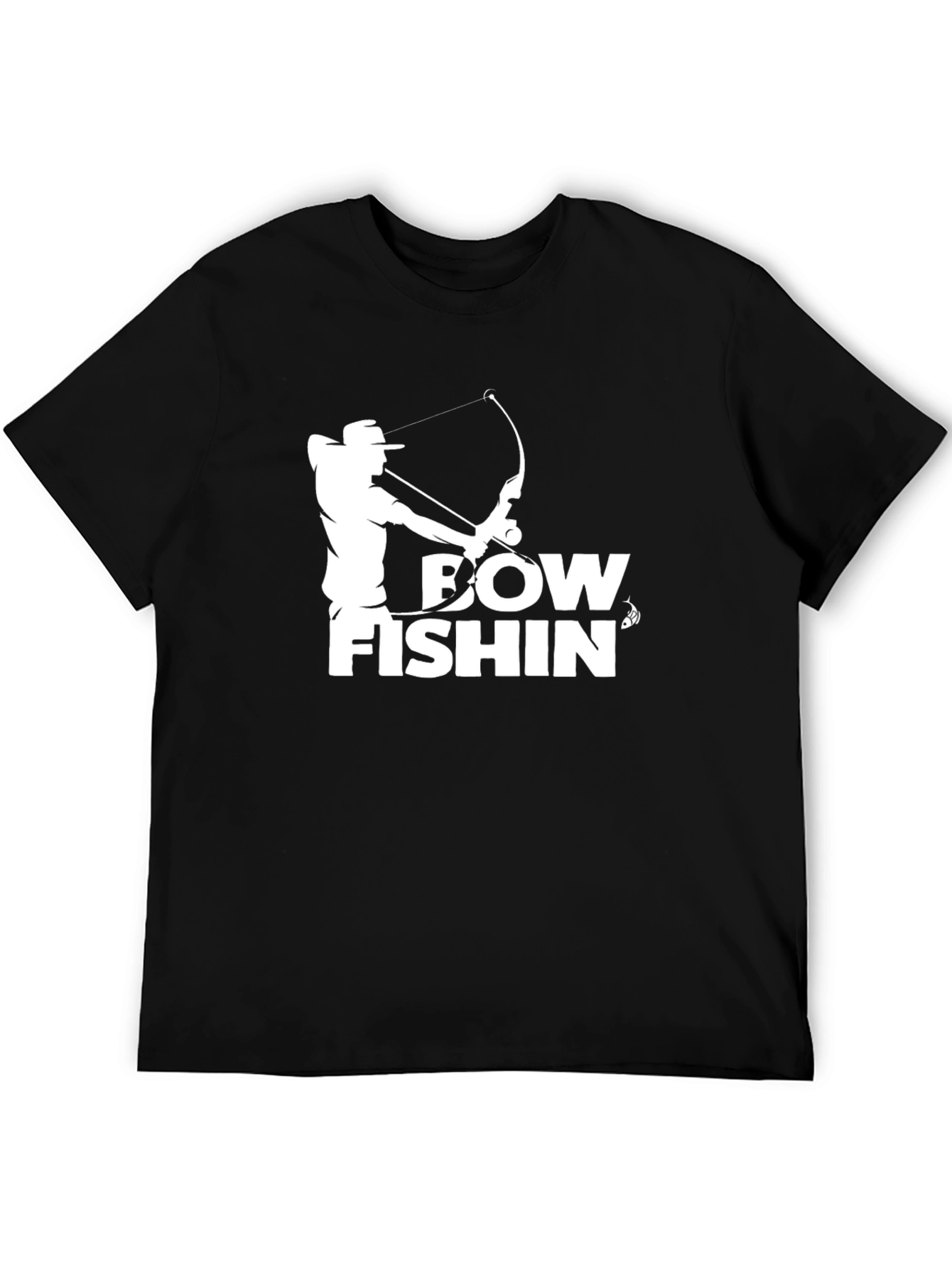 Bow Fishin T-Shirt - Black Graphic Tee